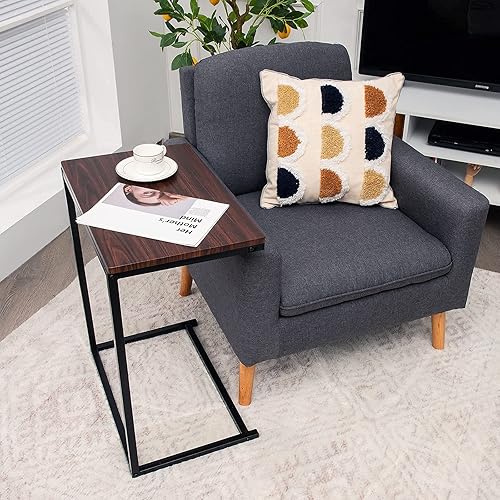 Miniatura 2 de Tangkula soporte para laptop, mesa portátil de extremo para sofá, mobiliario de oficina y hogar.