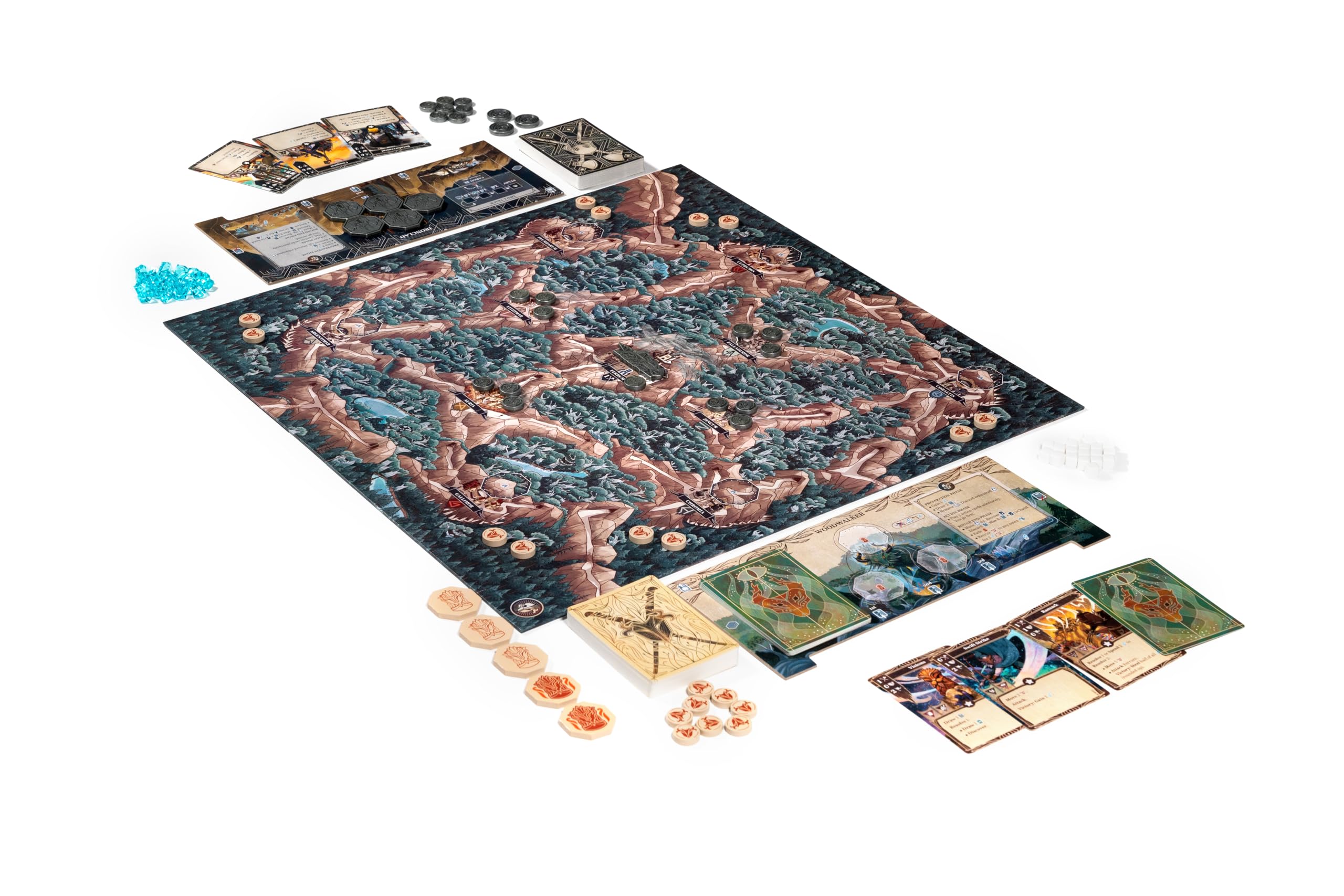 Mindclash Games Ironwood - Juego de cartas táctico asimétrico para 1-2 jugadores | Estrategias específicas de facción y cartas de acción multiusos | Guerra de fantasía altamente competitiva