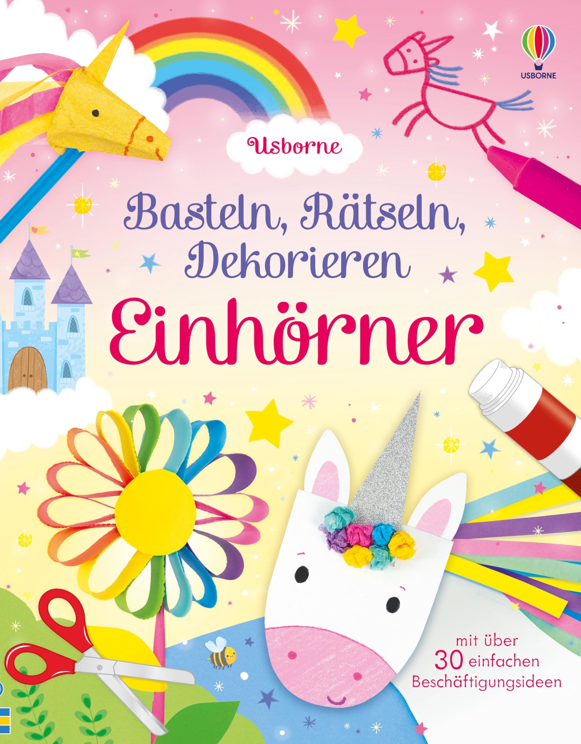 Basteln-Rätseln-Dekorieren-Reihe Einhorn-Beschäftigungsspaß