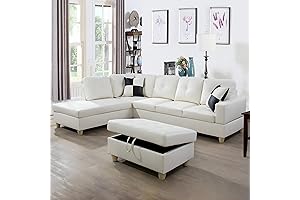 Sectional Sofa with Scratch-Resistant Couch