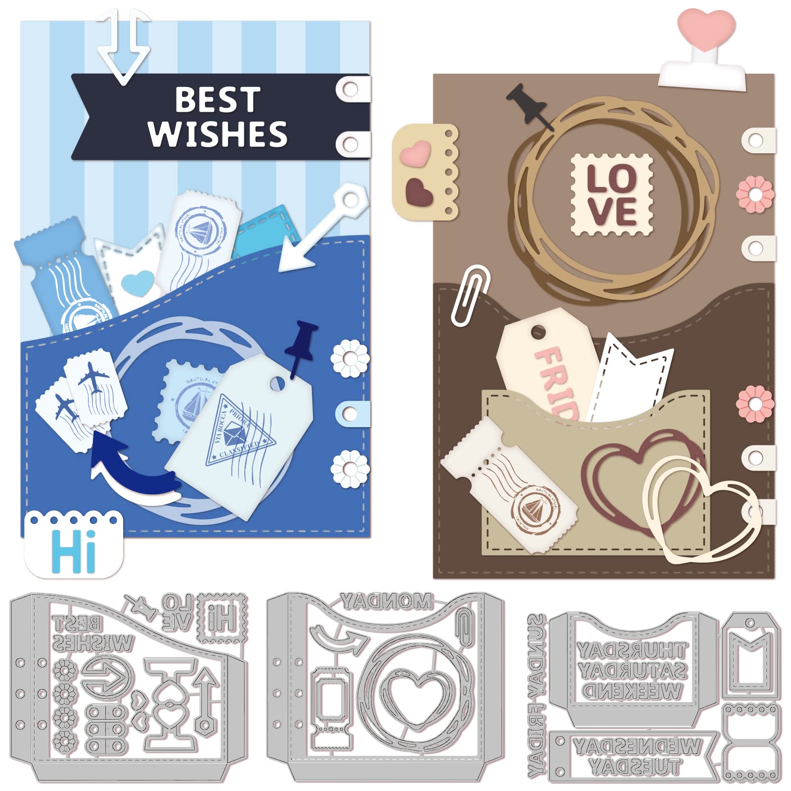 Fustella Metallica Da Taglio Per Scrapbooking – Scatola Caramelle Per Coppie – Matrice Goffratura Fai Da Te