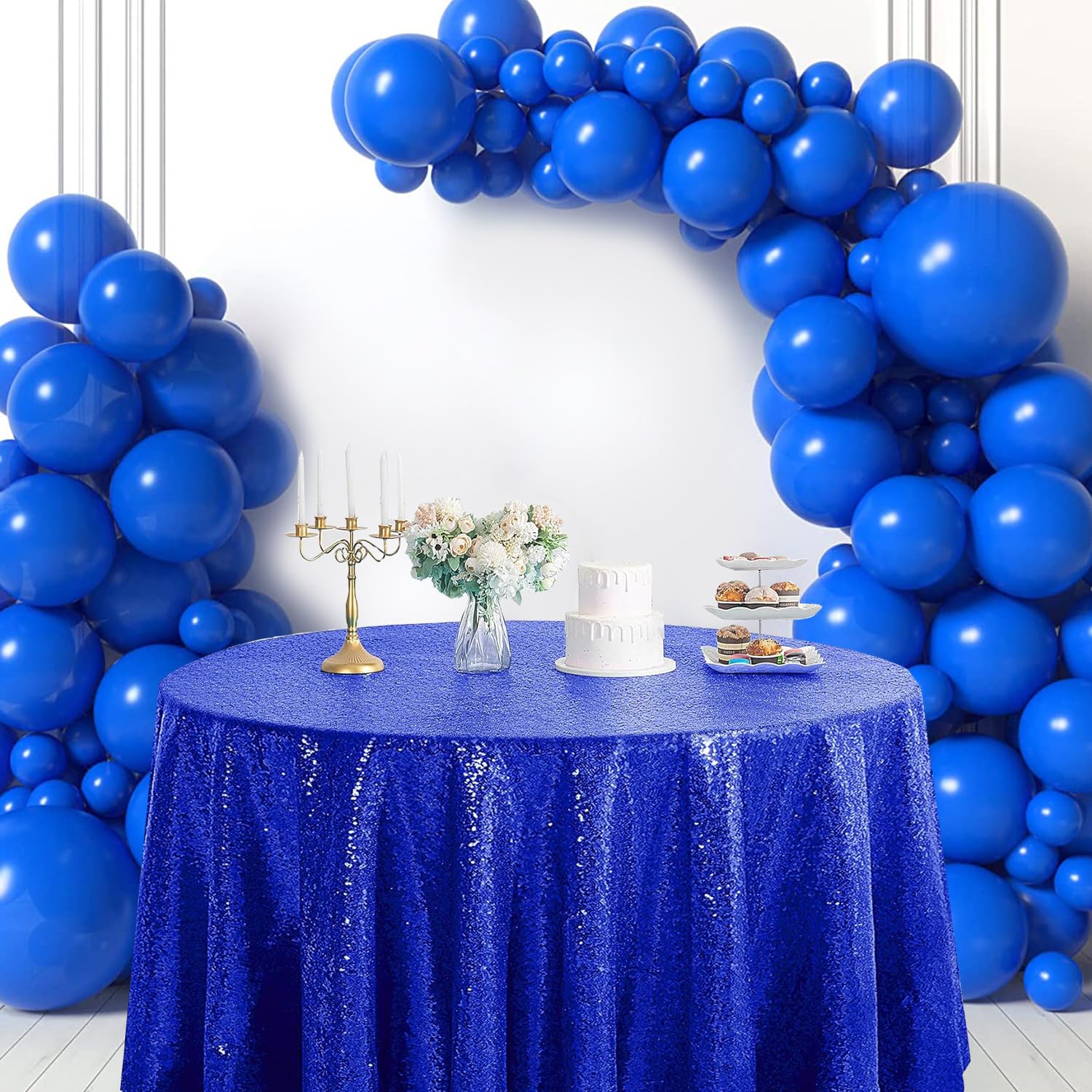 Mesa De Casamento Azul Royal Decoração De Casamento Azul Mesa De