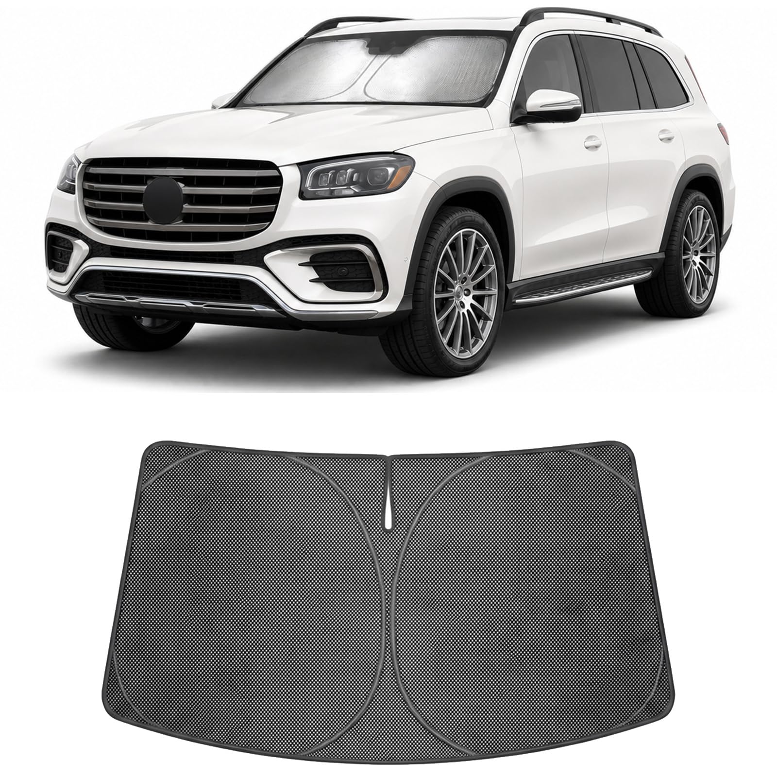 Proadsy Custom Fit Car Windshield Sun Shade for 2020-2026 Benz GLS-Class