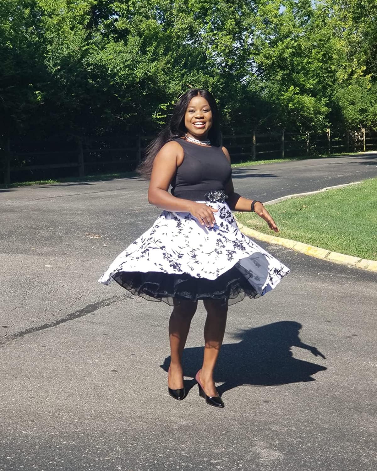 Pinup Fashion Women's Elastic Waist Petticoat Puffy Tutu Tulle Skirt Underskirt Party Vintage Dress Costume Cosplay - Image 4