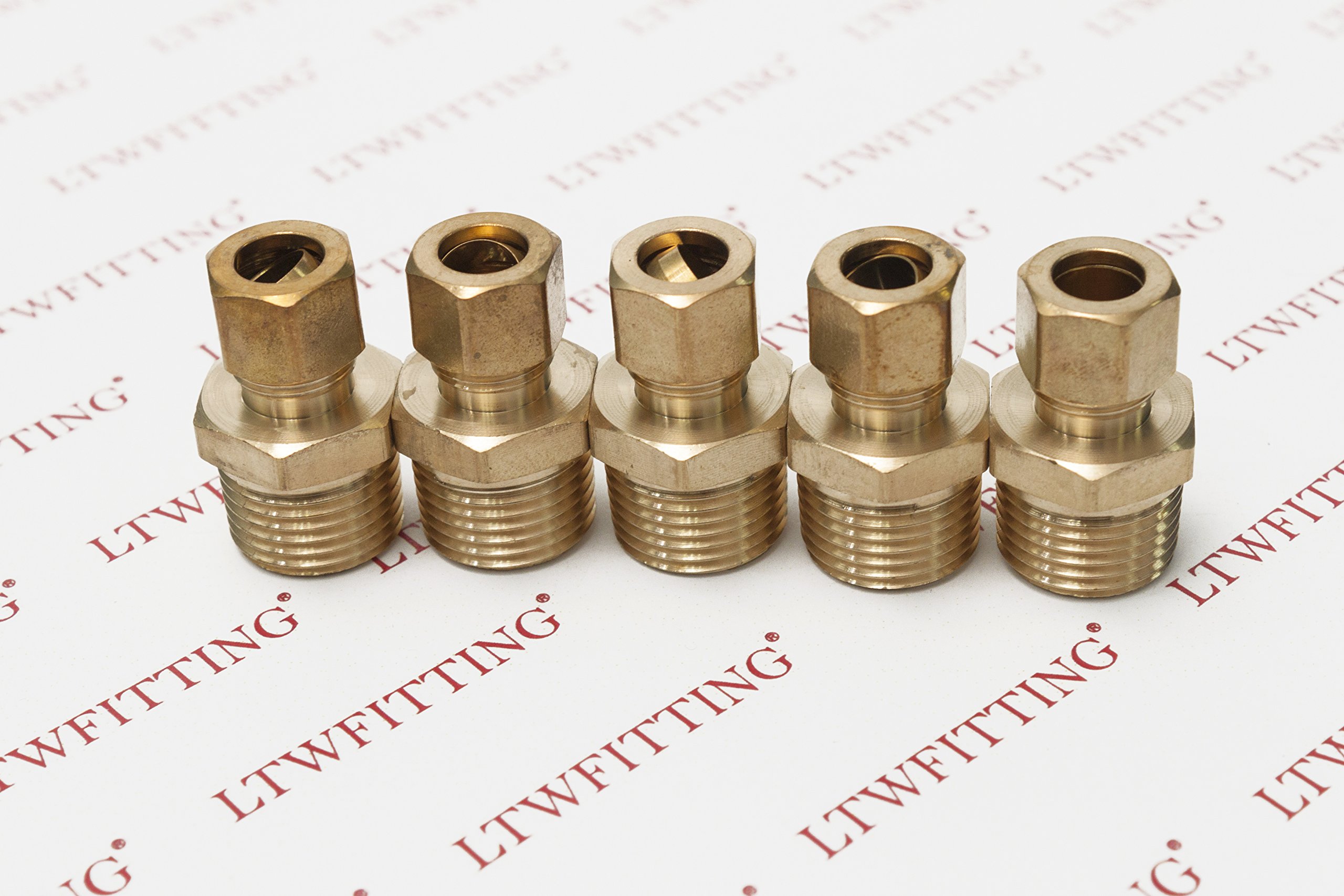 Connettore Hoke 8CM6BR &ndash; Raccordo A Compressione In Ottone, 1/2 Compressione X 3/8 NPT Maschio