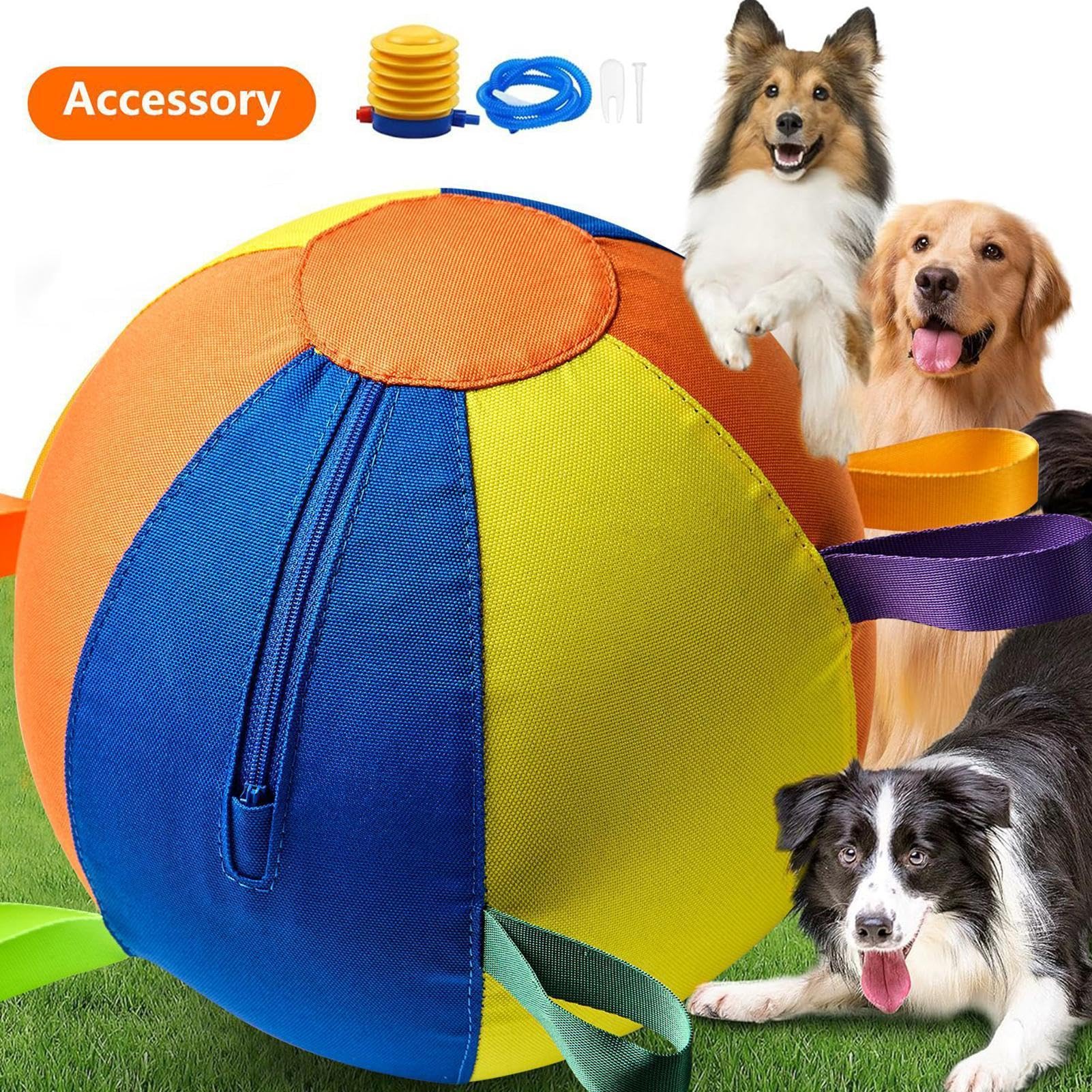 Pelota de Pastoreo Juguete Acuático Gigante Inflable Antidesgarro para | Juguetes Interactivos Para Perros Pastores Para Exterior En Parques Jardines Piscinas Juego Ejercicio Entrenamient