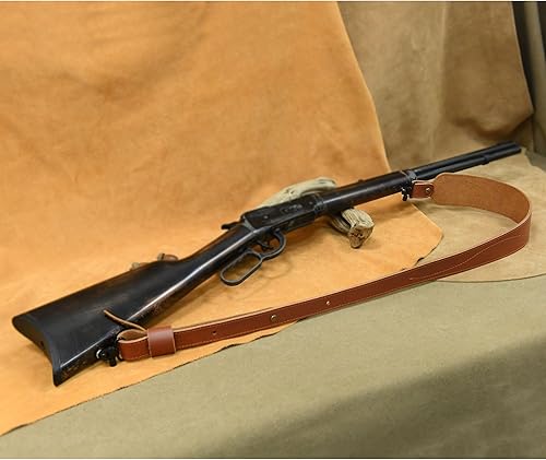 Miniatura 6 de Cinturón de caza de rifle de cuero acolchado cómodo correa de hombro suave cuero genuino accesorios de caza