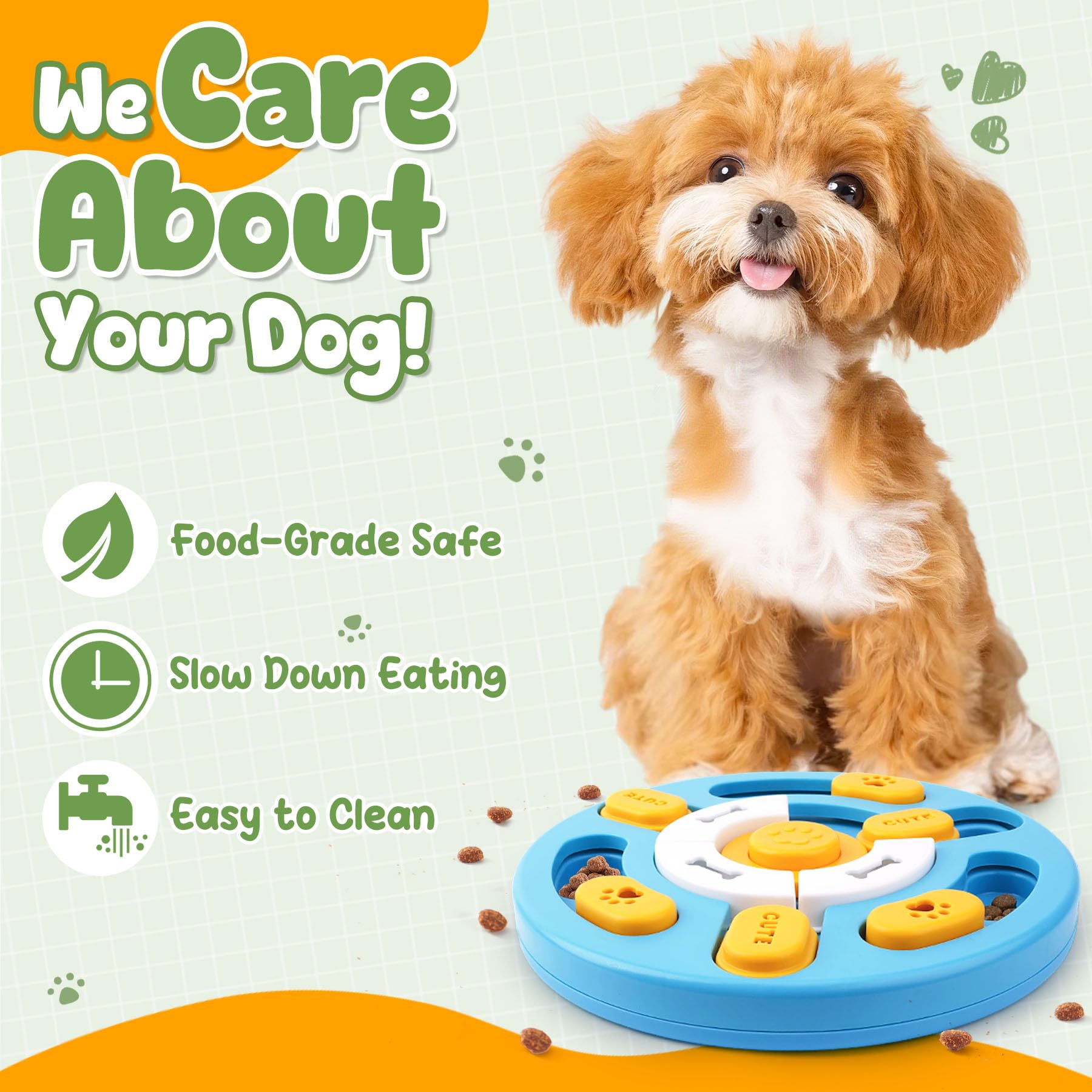 KIPRITII Well-Rounded Dog Enrichment Toys Set – Keeps Dogs Busy with Mental Stimulation & Slow Feeding, Includes Dog Lick Mat, Puzzle Toy & Slow Feeder Bowl for Boredom Relief - image 5