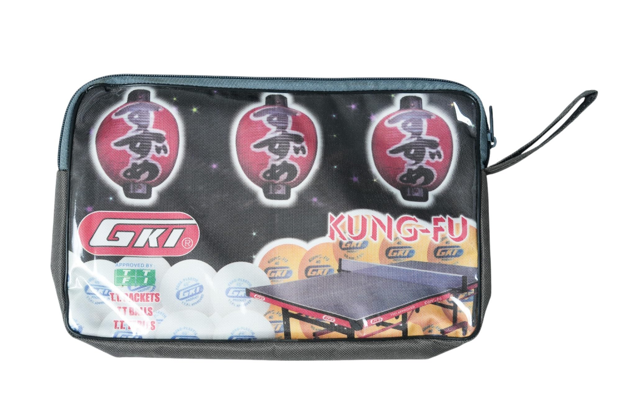 Kung-Fu TT Racquet Coloured Wooden Colored Handle, TTFI Approved 3