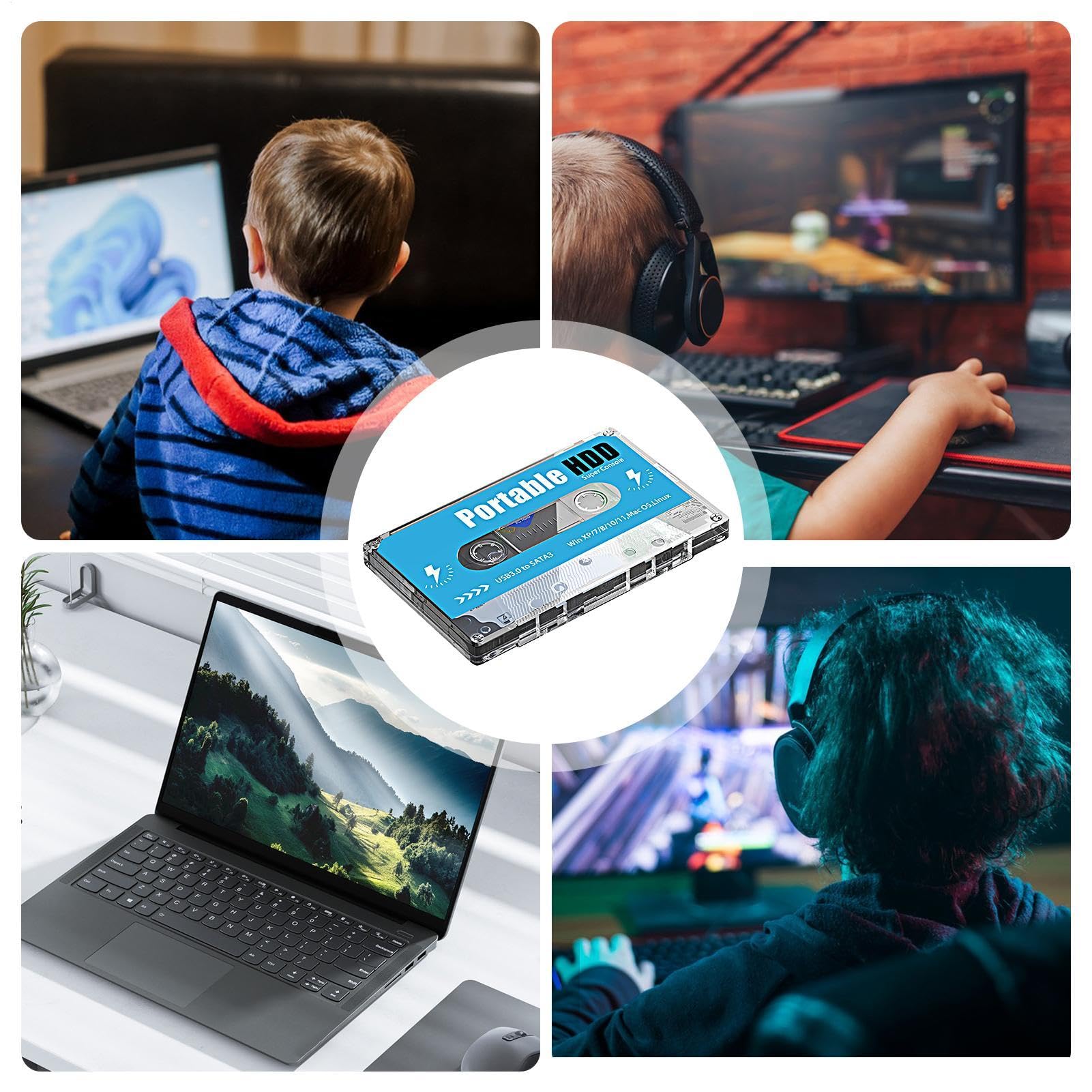 Console Per Giochi Con Dischi Retrò - Cassetta Per Super Console Tascabile - Console Per Videogiochi Plug And Play Integrata Con Oltre 60000 Giochi, 70 Emulatori Classici - Uscita Interfaccia Multimed