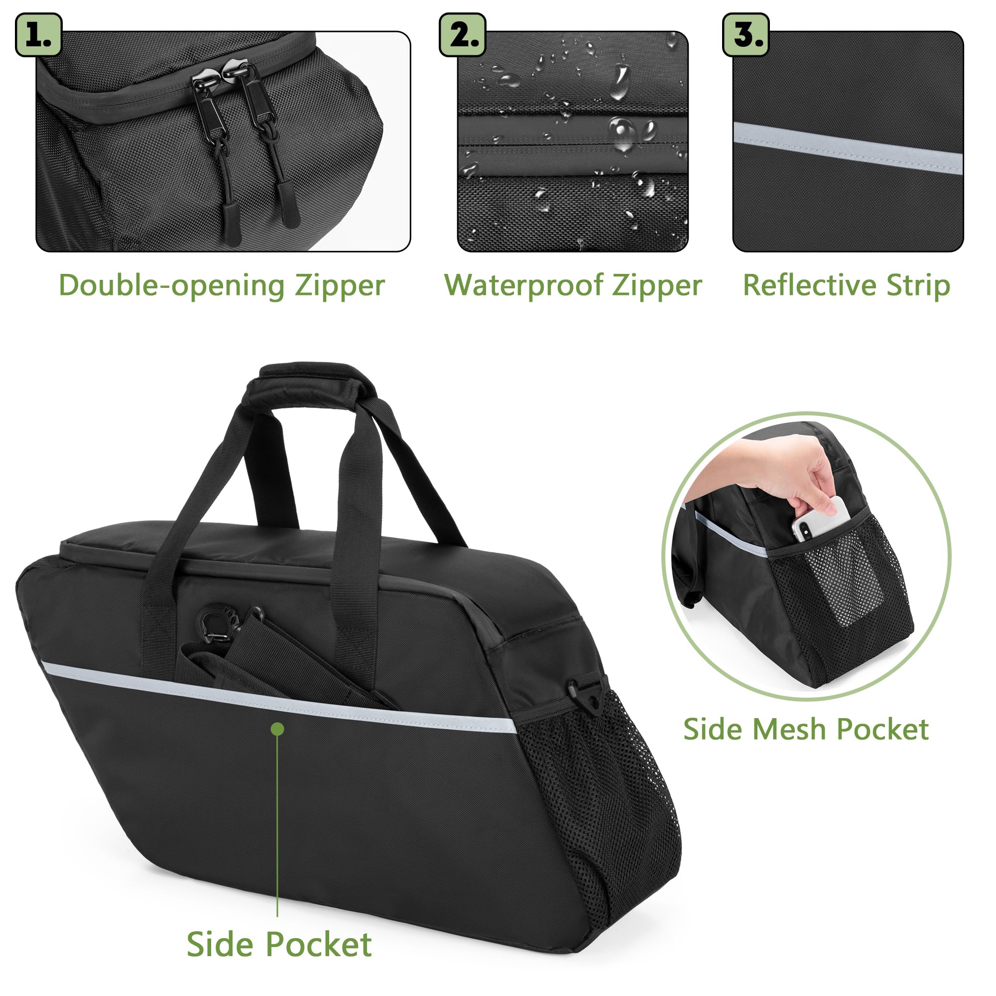 Amazon | HODRANT オートバイサドルバッグクーラー 漏れ防止サイド