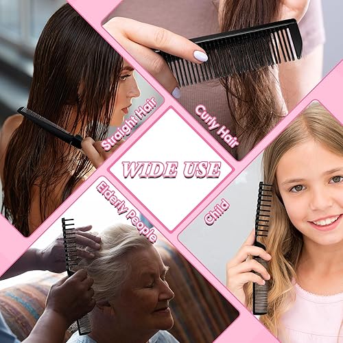 Miniatura 3 de 100 Pcs Portable Travel Hair Comb Brush Double Headed Folding Hair Brush Compact Pocket Hair Comb Wig Combs Styling Tool for Women Men Homeless Home