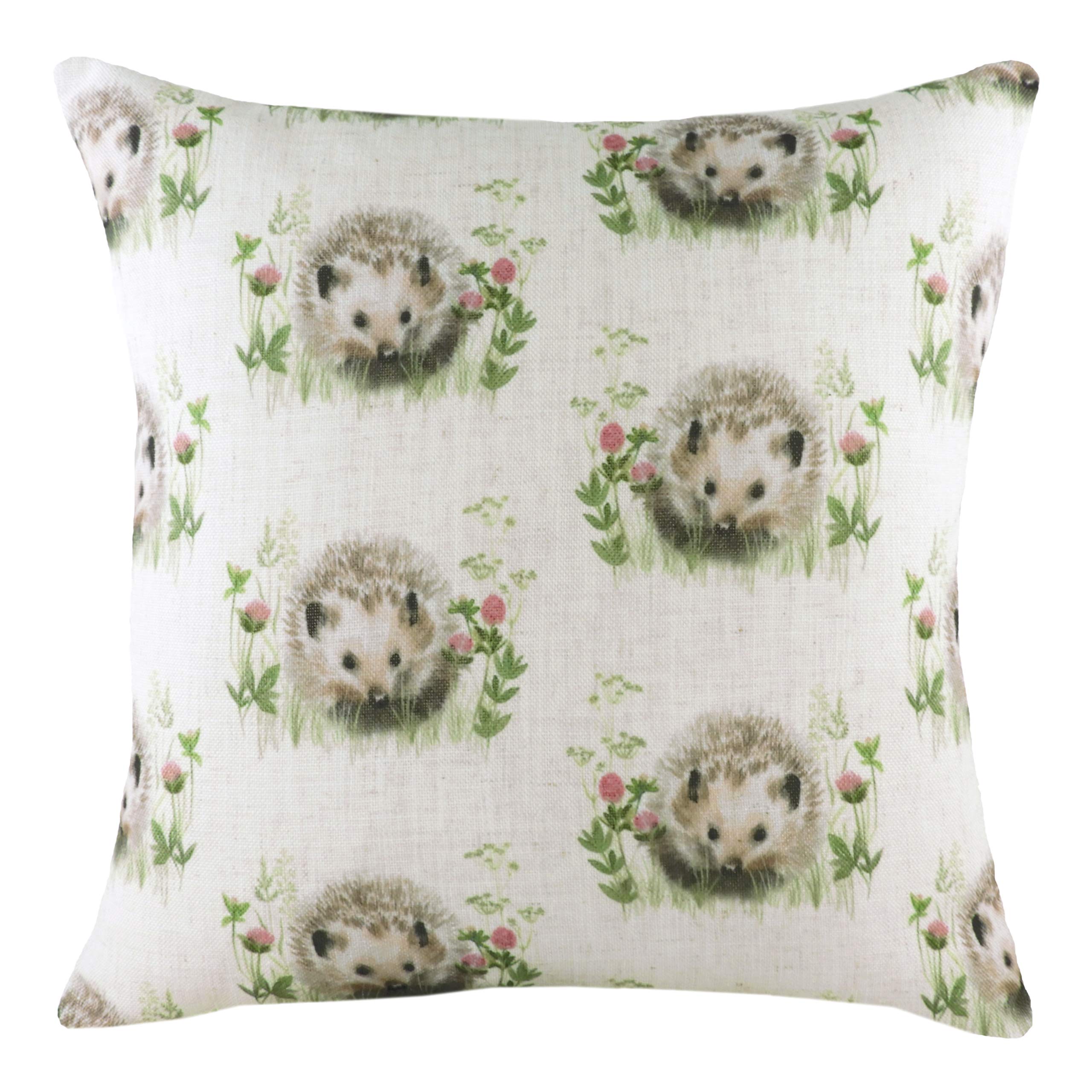Evans Lichfield Hedgerow Hedgehog Repeat Printed Cushion Cover from B&Q