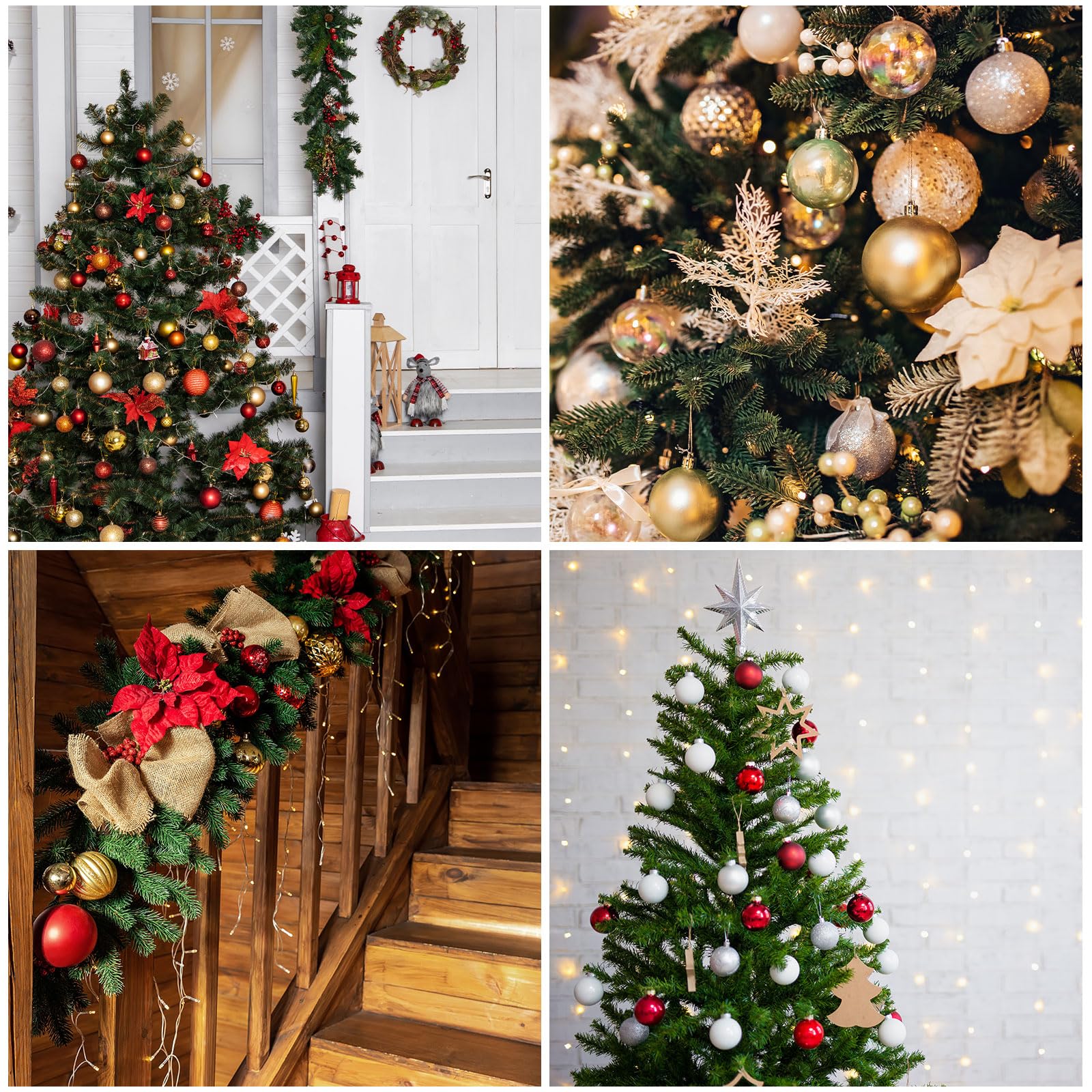 Lot De 24 Mini Boules De Noël Incassables à Suspendre Pour Sapins De Noel Fetes Mariages Et Carnavals Dore 6 Cm 98570697