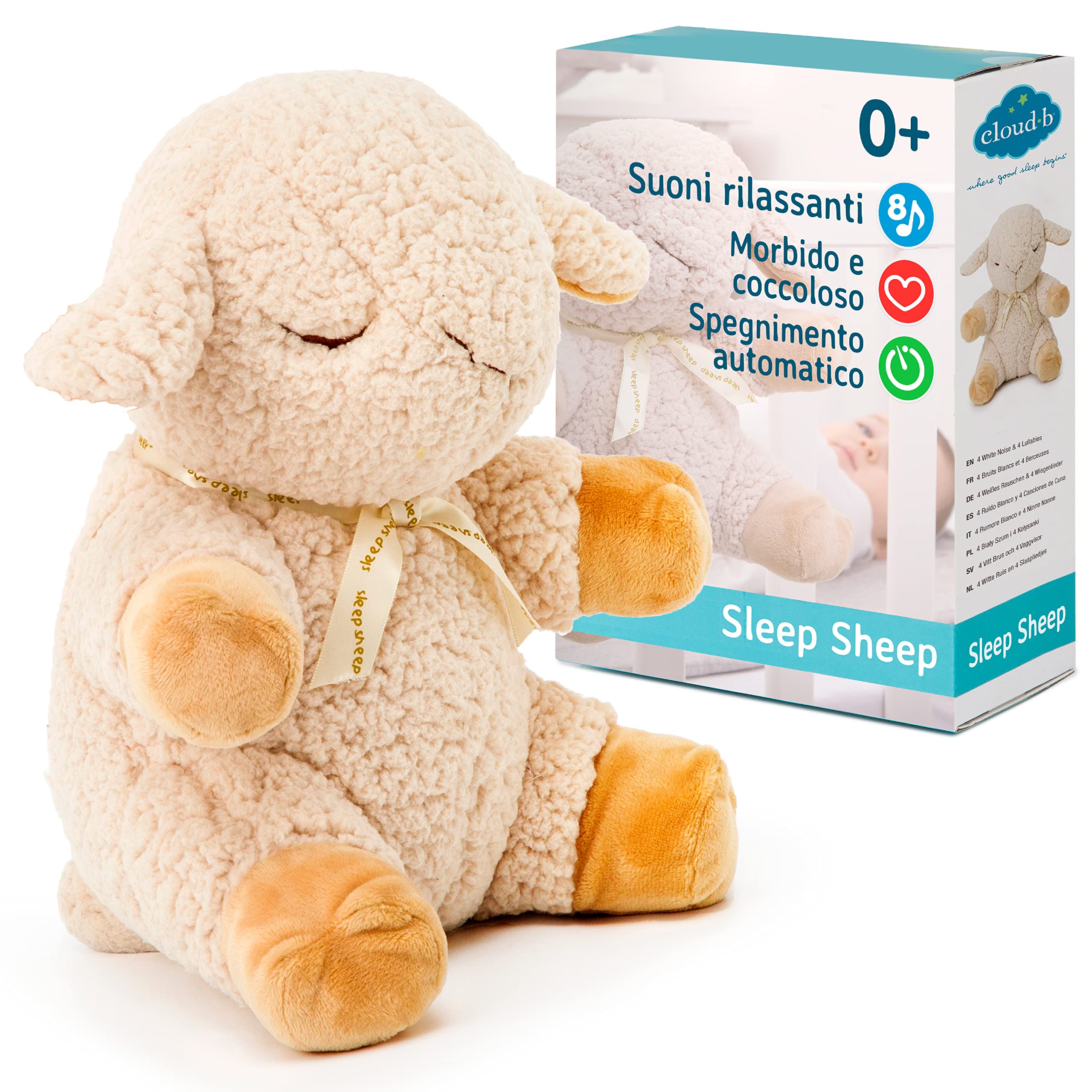 Cloud B Sweet Dreamz Fox - Peluche Con Suoni E Luci Calmanti Per Bambini - 8 Melodie E Ninne Nanne - Sensore Di Risveglio - Foto 4