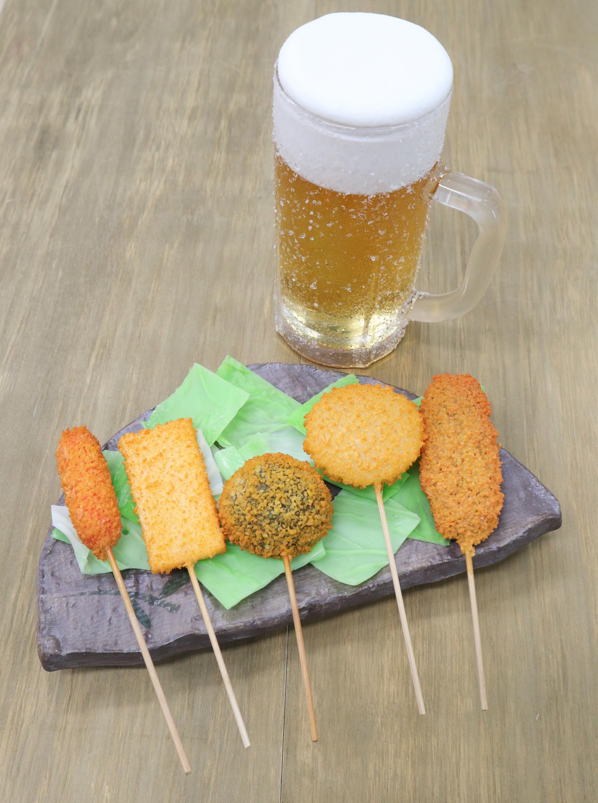 Amazon.co.jp: 食品サンプル 居酒屋 串カツ盛り合わせA 串揚げ