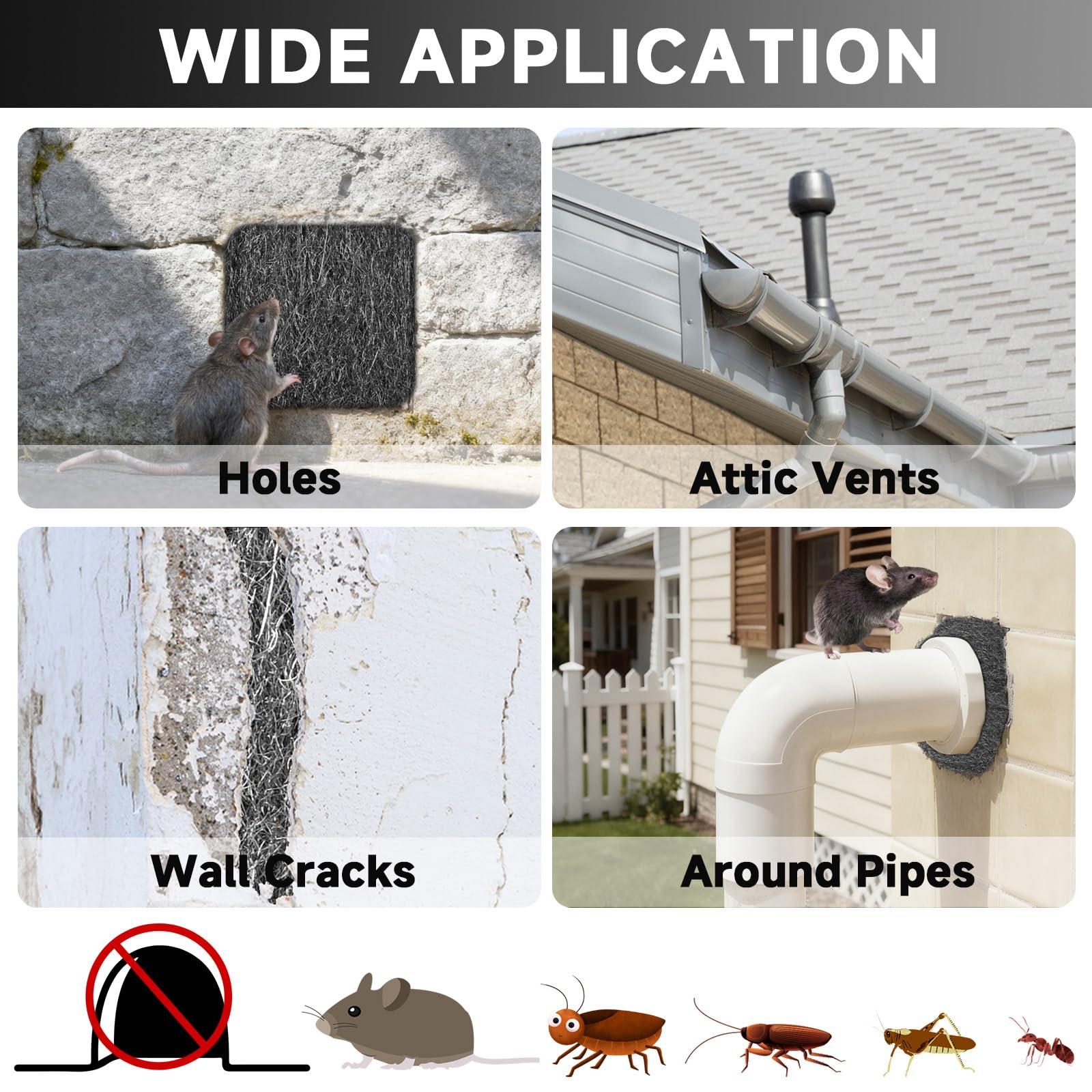 Steel Wool Mice Control - Block Entry Points -6