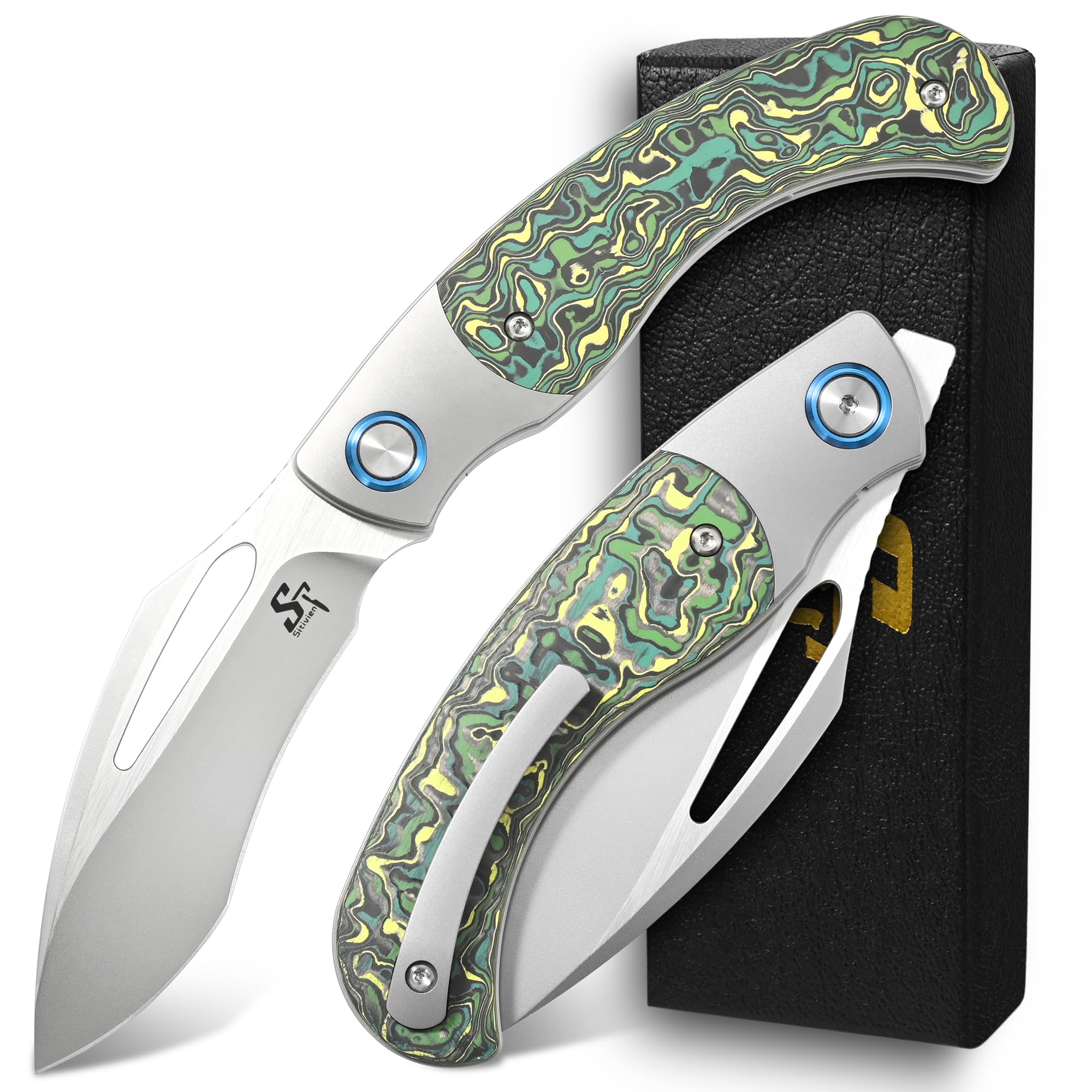 Amazon.com : Sitivien ST270 Folding Knife, M390 Steel Blade