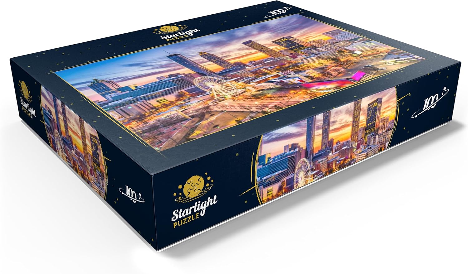 MyPuzzle Skyline of Downtown Atlanta, Georgia - Premium 100 Piece Jigsaw Puzzle for Adults