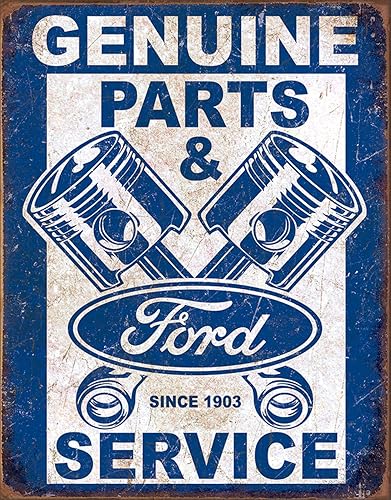 Cartel de lata The Great Patriot Ford Parts & Service Pistons