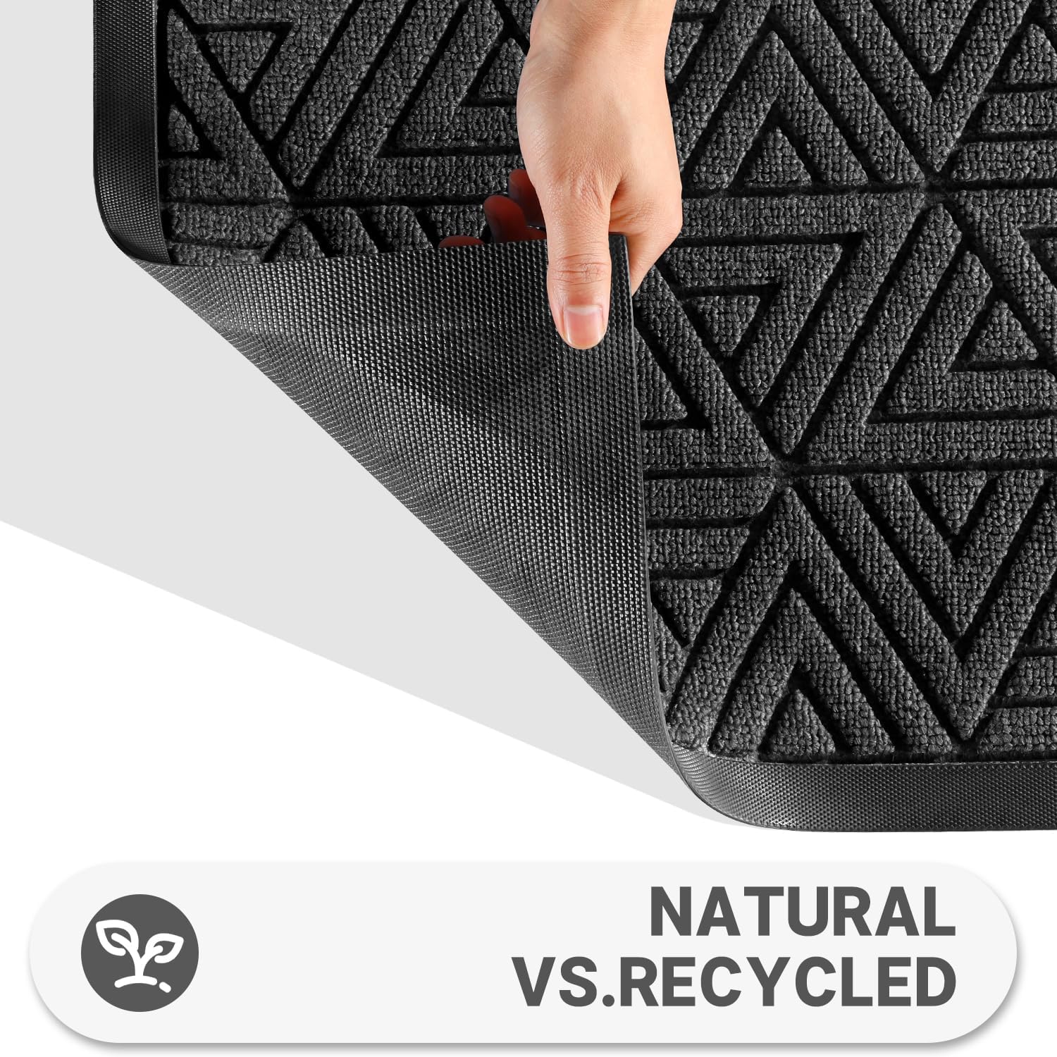 Yimobra Durable Front Entrance Door Mat, Heavy Duty Outdoor Indoor Doormat Entryway Floor Mat, Non Slip Rubber Backing - Image 3