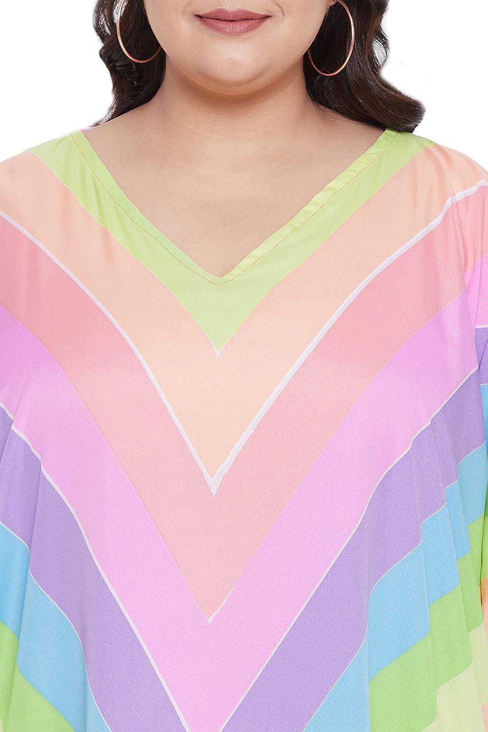 Oussum Women Long Maxi Plus Size Polyester Kaftan Caftan Gown Beach Party Casual Dress Swimwear Cover Up Lounge Resort Wear - Image 5