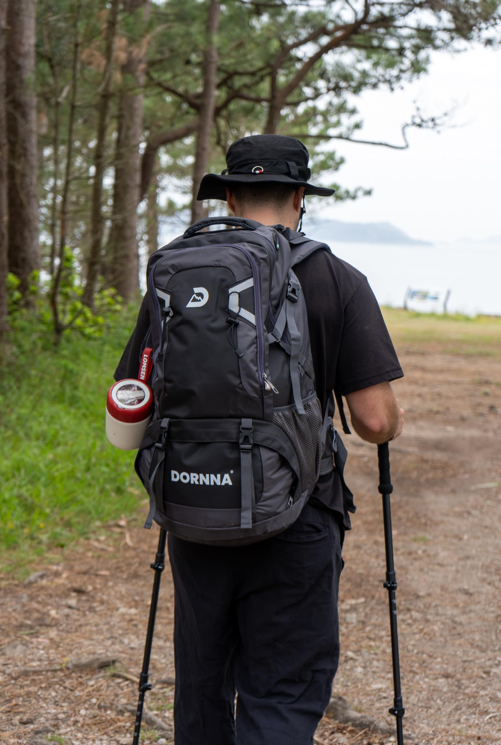Sac a Dos Randonnee 60L Imperméable, Sac Randonnée, Voyage Léger, Sac de Voyage Cabine Pliable, Sac a Dos Homme Montagne Trekking, Kit Survie Guerre.