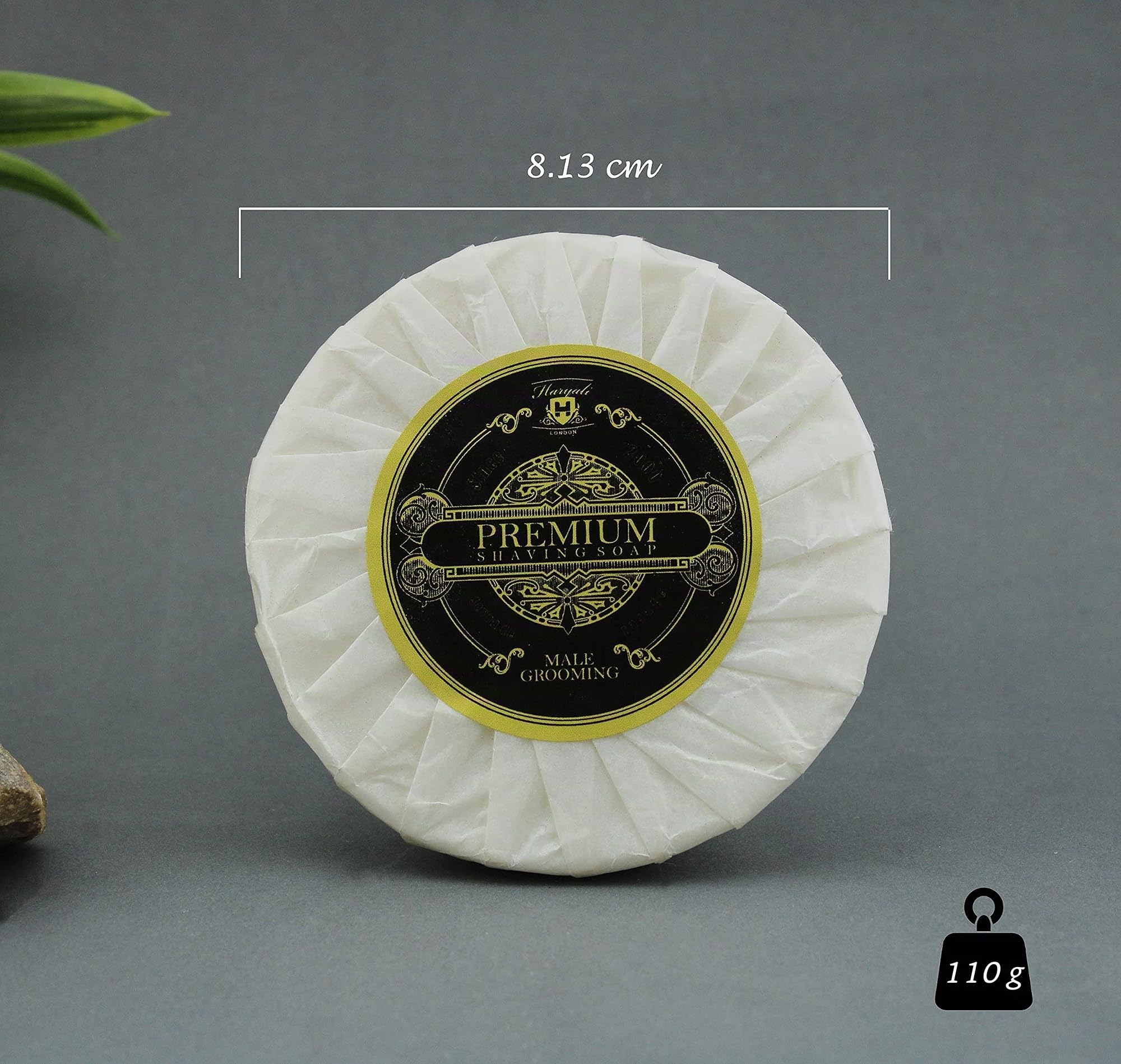 Pour Hommes Savon de Rasage par Haryali London. Parfait pour Tout Type de Raser