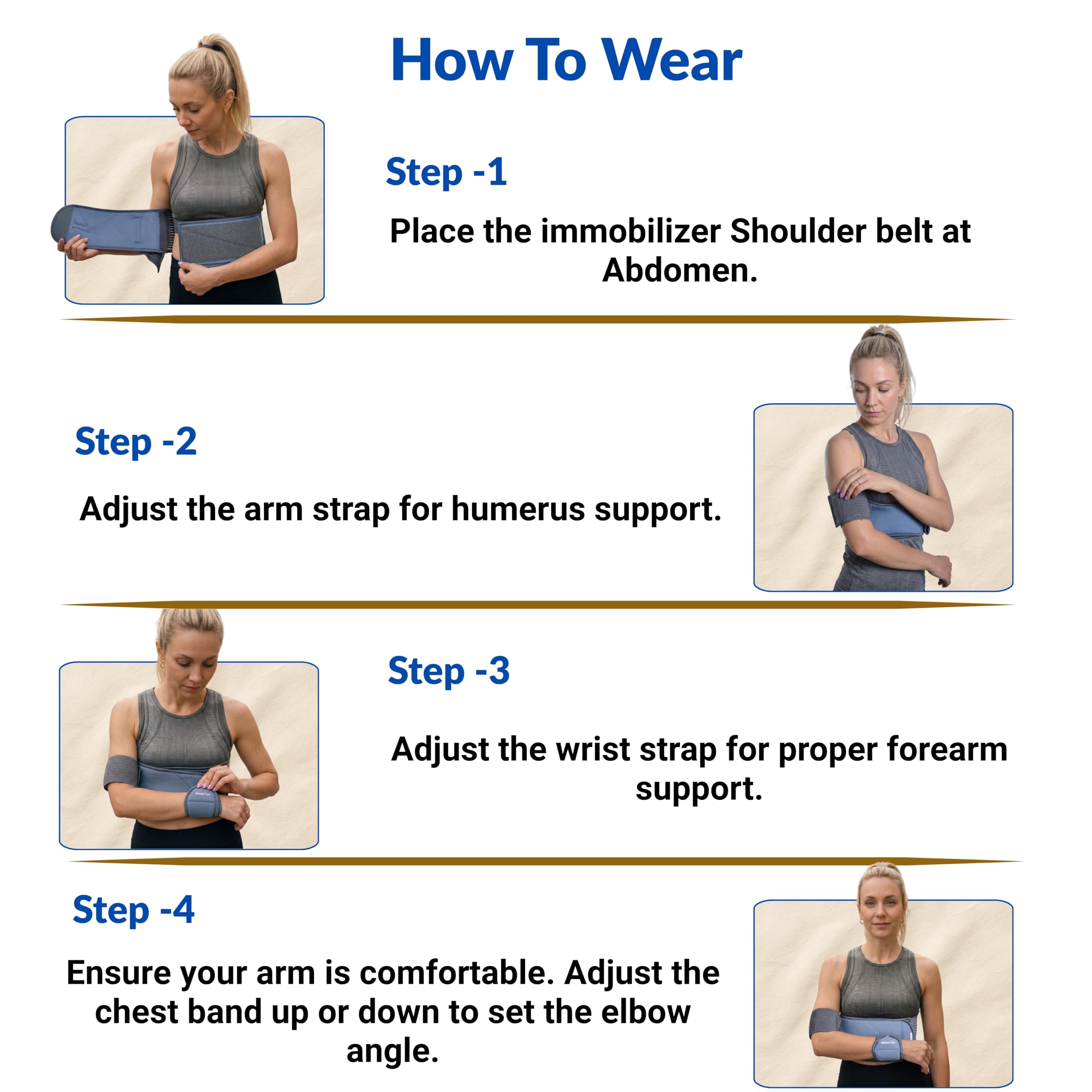 Wonder Care Tutore immobilizzatore spalla sinistra destra Collare clavicola Lussazione ossea Sublussazione Stabilizzatore spalla Tutore compressivo dopo intervento alla cuffia dei rotatori_nero UNI