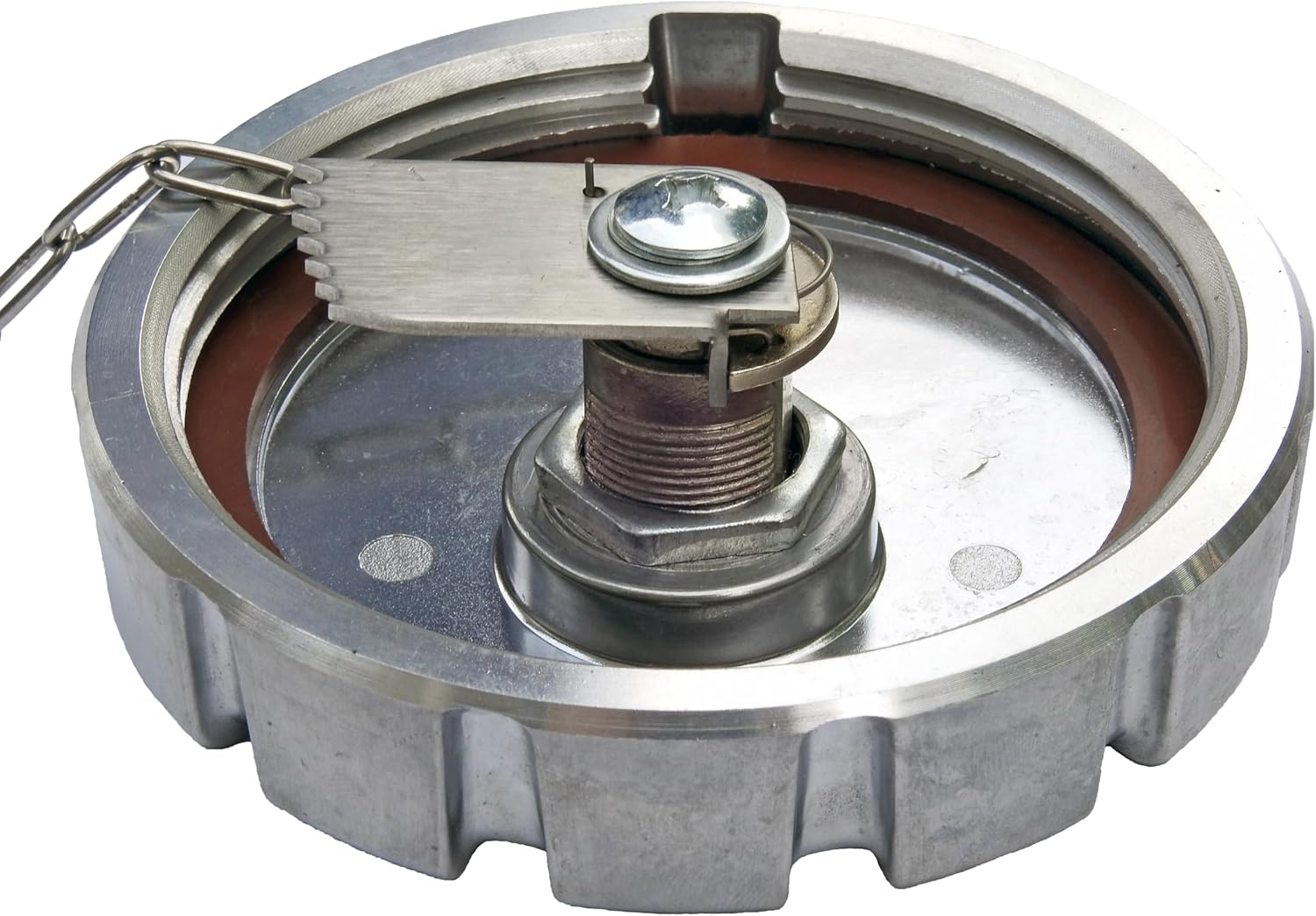 Keyed Alike Pair 3 1/2” Nominal 5.5 TPI Locking Aluminum Diesel Fuel Caps For Kenworth Trucks