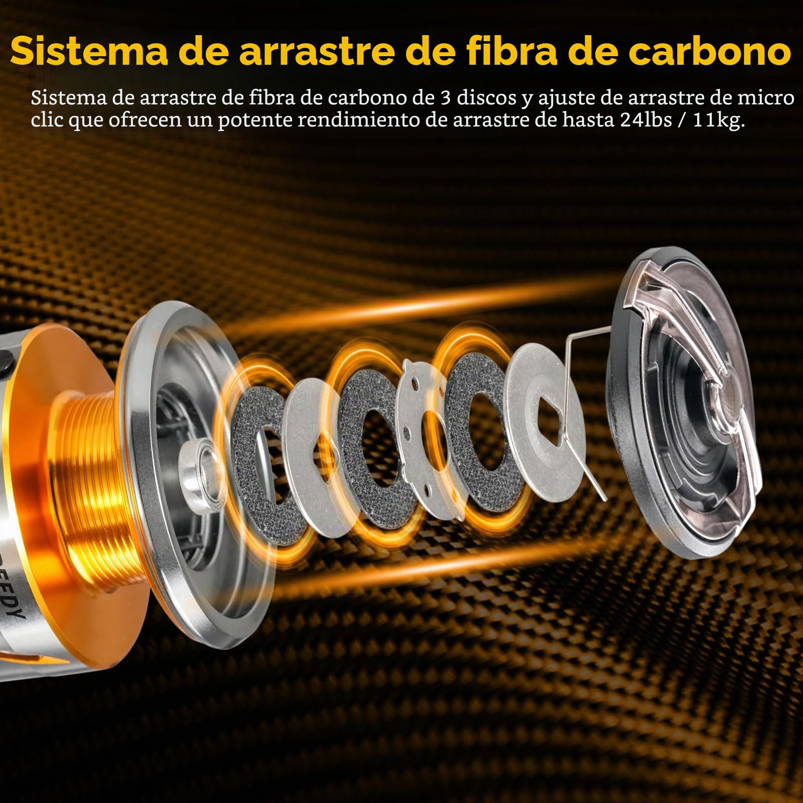 Seaknight RAPIDII Carrete giratorio de agua salada 10+1 BB 6.2:1 4.7:1 Anti-corrosión Carrete de pesca de mar Carpa pesca lucio 2000H 2500H 3000H 4000H 5000H 6000 fibra de carbono arrastre máximo 15kg