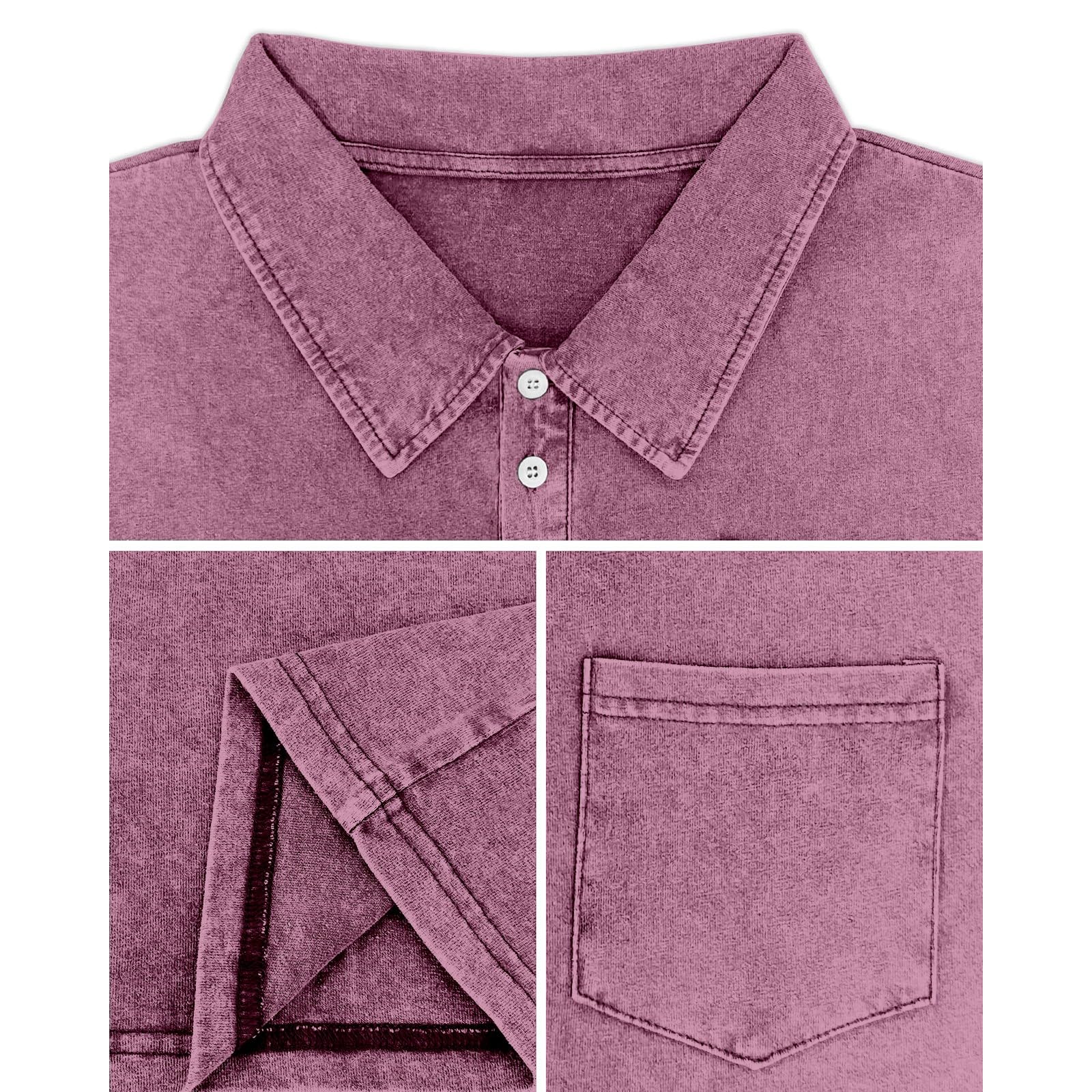 Poloshirts Für Herren Einfarbig Atmungsaktiv Gym Poloshirt Tshirt Freizeit Sport Sommer Poloshirts Männer Knopfleiste Polohemd Slim Fit Tshirt mit Brusttasche Polohemd