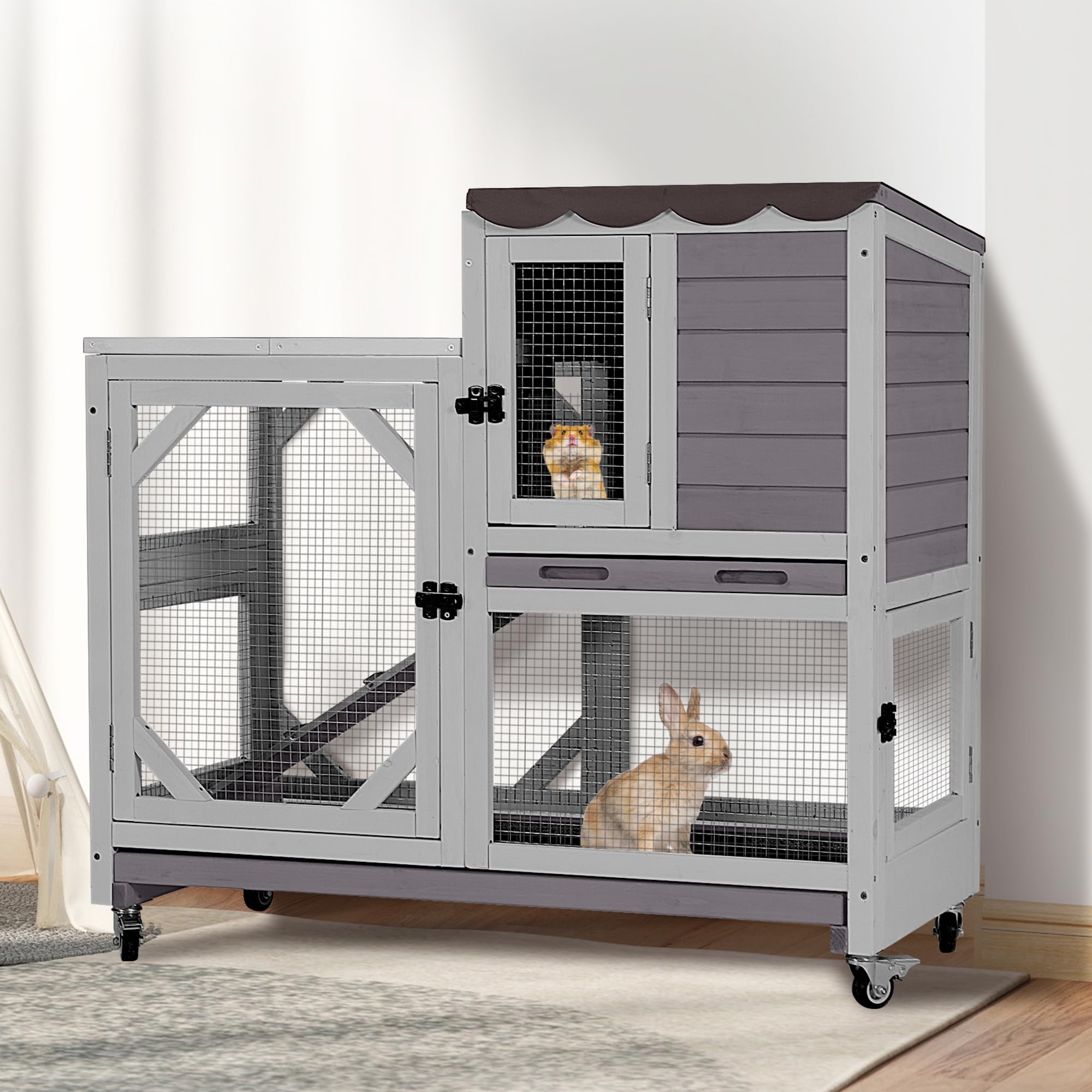 GUTINNEEN Duplex Rabbit Hutch