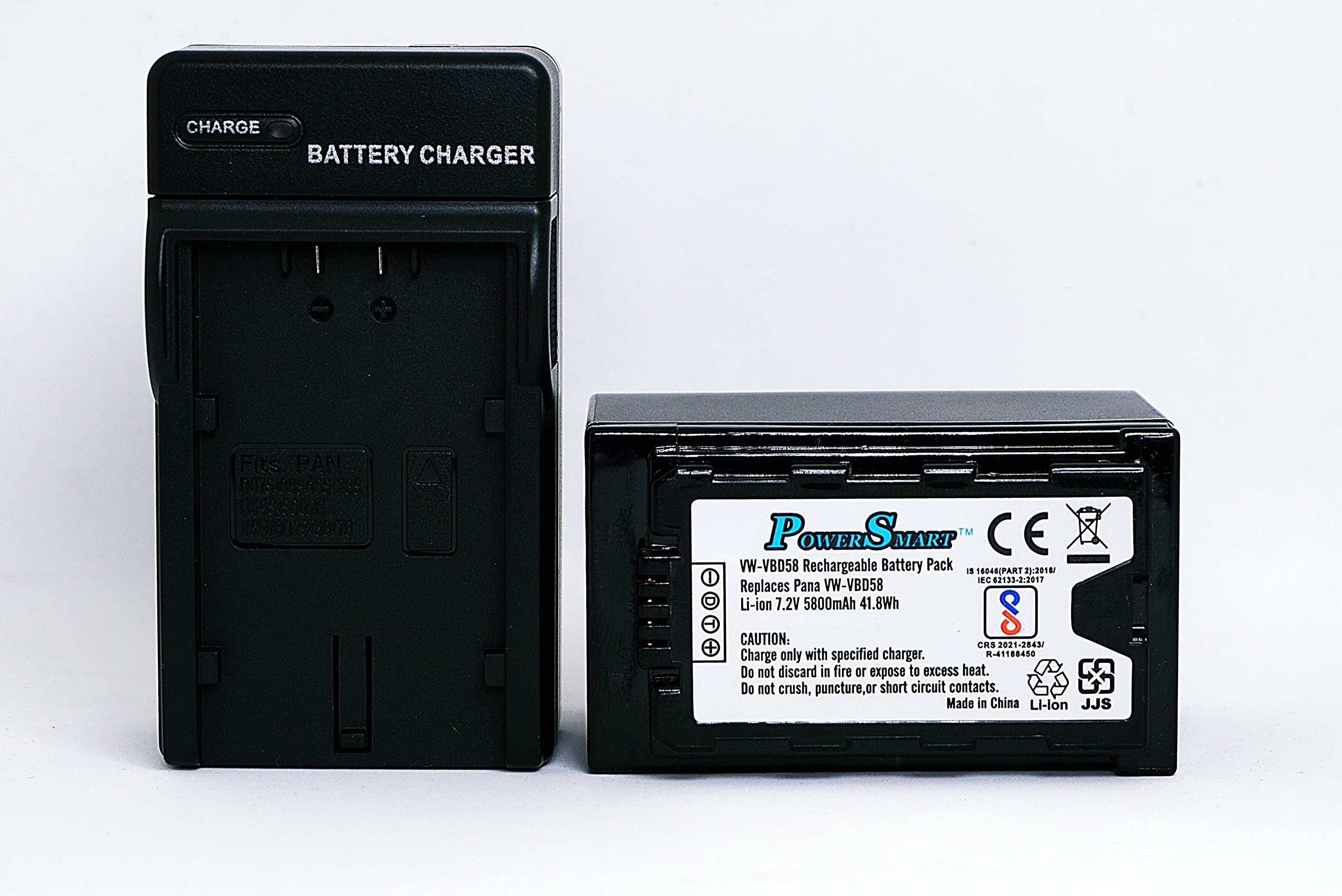 Buy Power Smart VW-VBD58 Battery and Charger for Panasonic AG