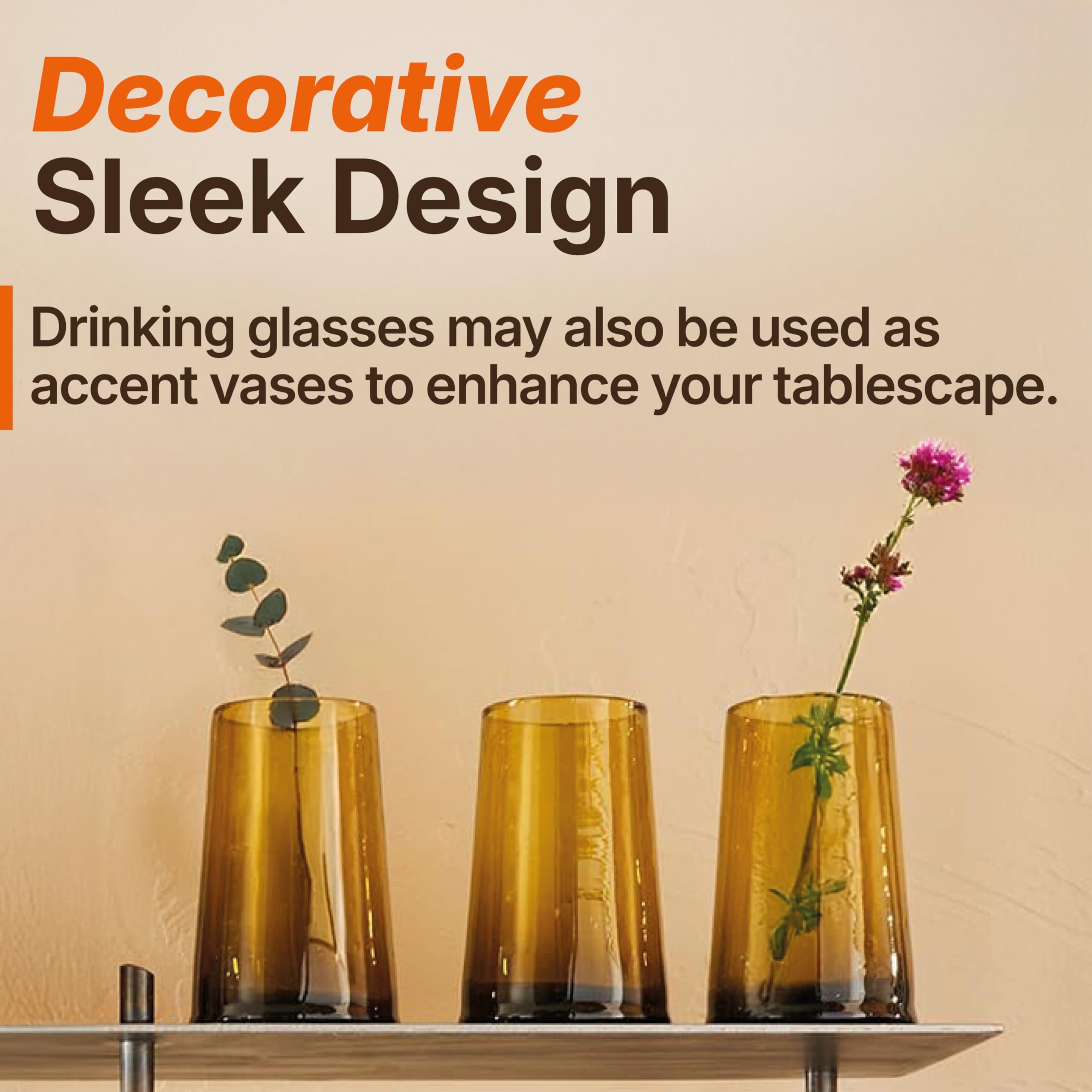 Amazon.com | Verve CULTURE Moroccan Hand Blown Drinking Glasses