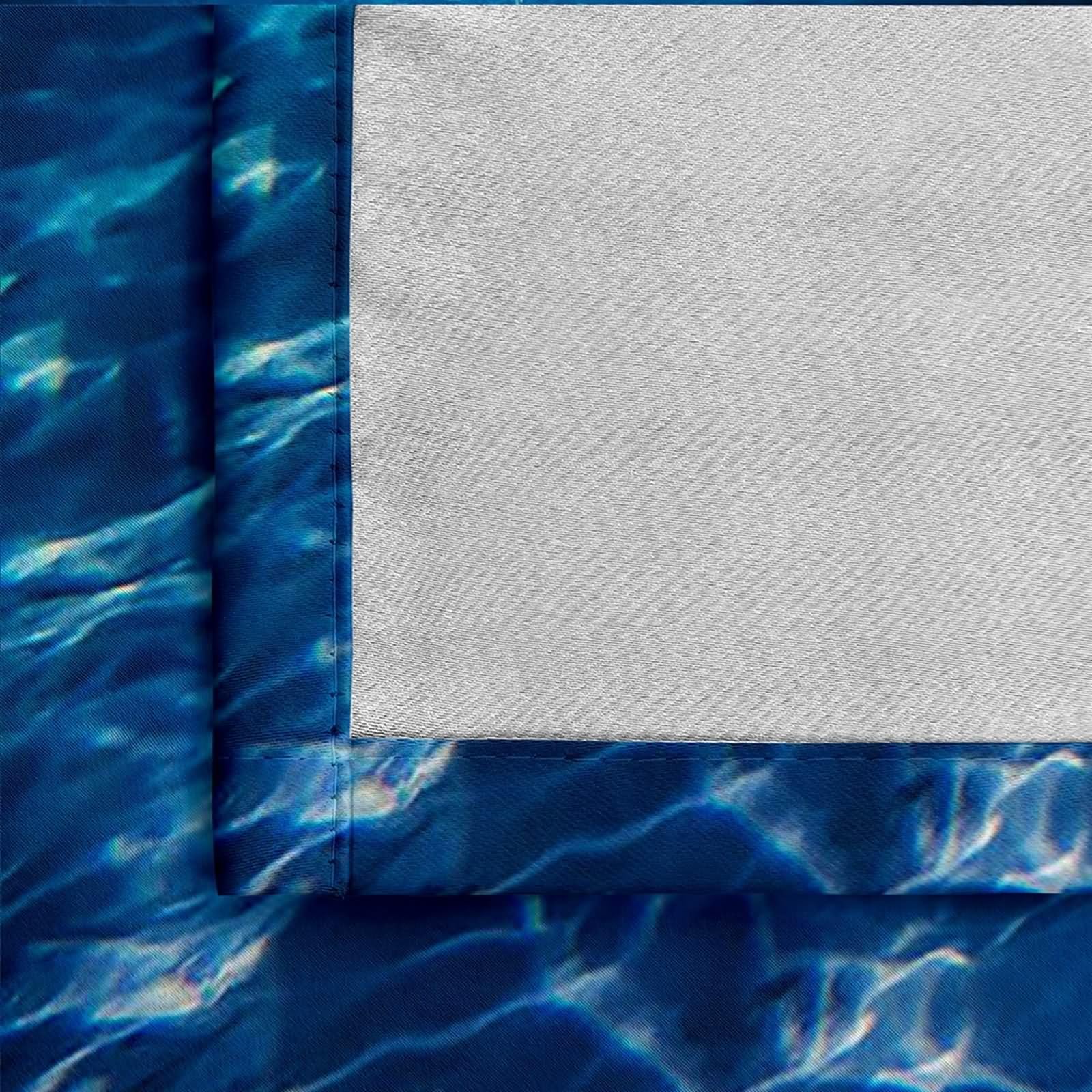 Rideau Bleu, Rideau Chambre Homme sous-Marin Polyester Lot de 2 428x244cm pour Fenêtre de Salon Balcon