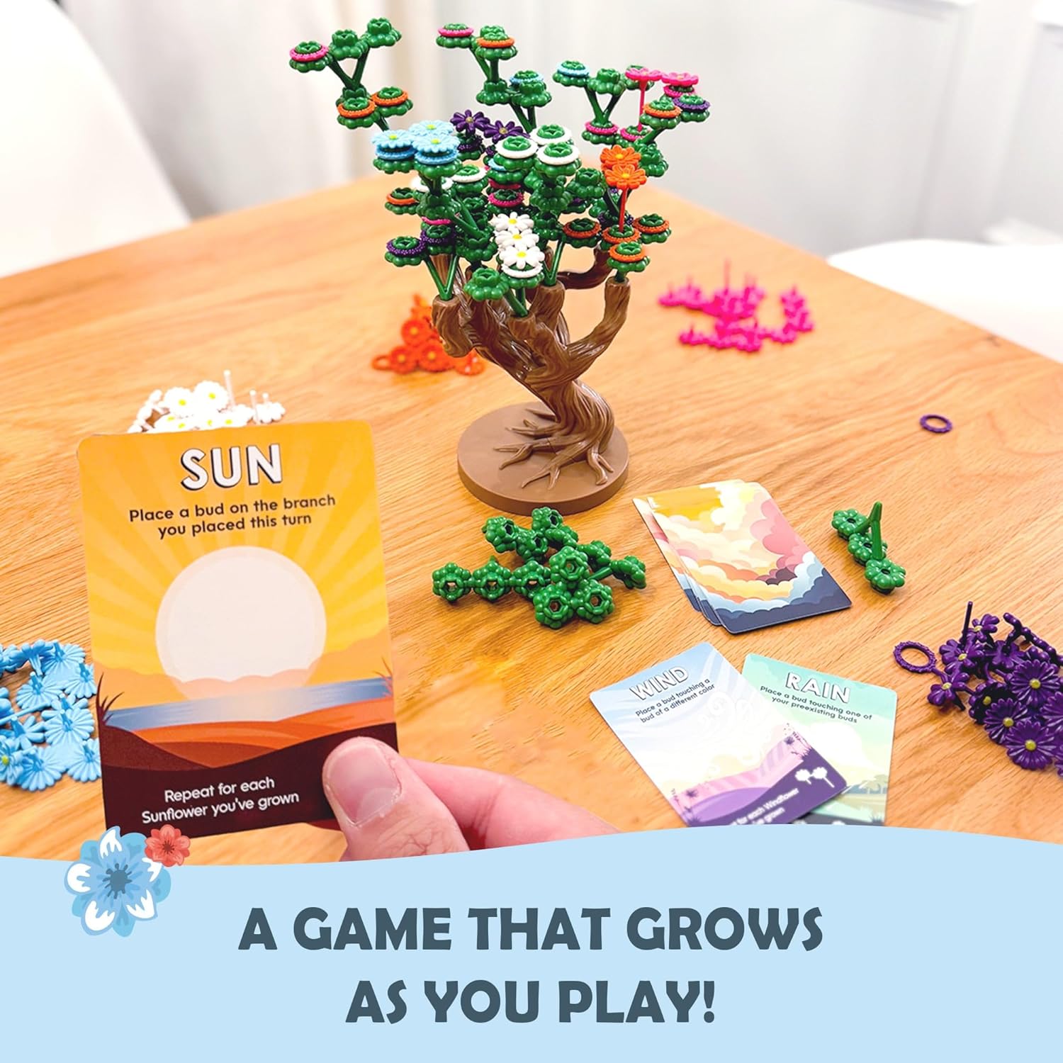 Bloomchasers: 3D Tree-Building Strategy Board & Card Game | Perfect for Family & Friends | 1-4 Players, Ages 12+ - Image 5