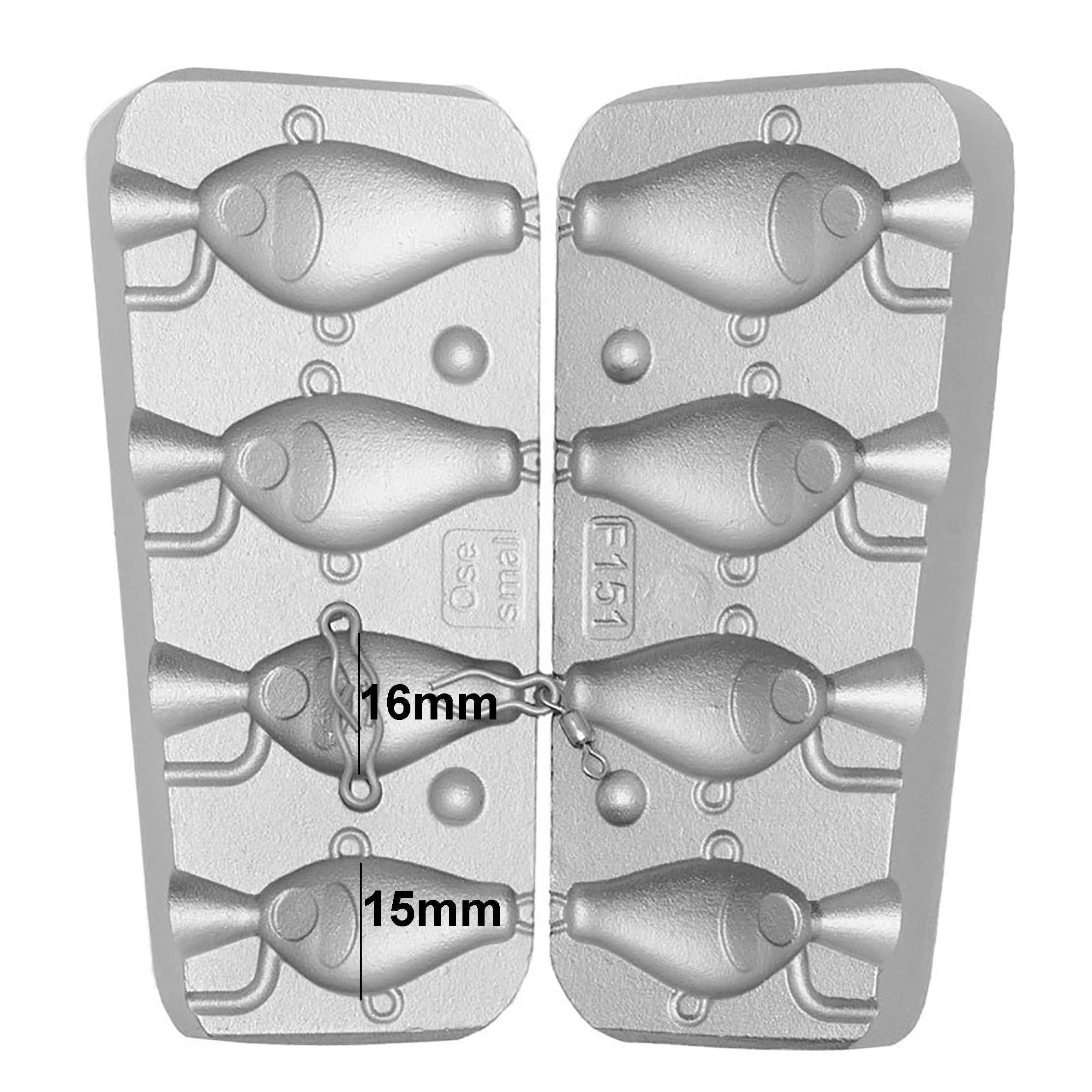 Spinner Bait Jig Moule pour pêche en mer et eau douce 16-20-24-30 g