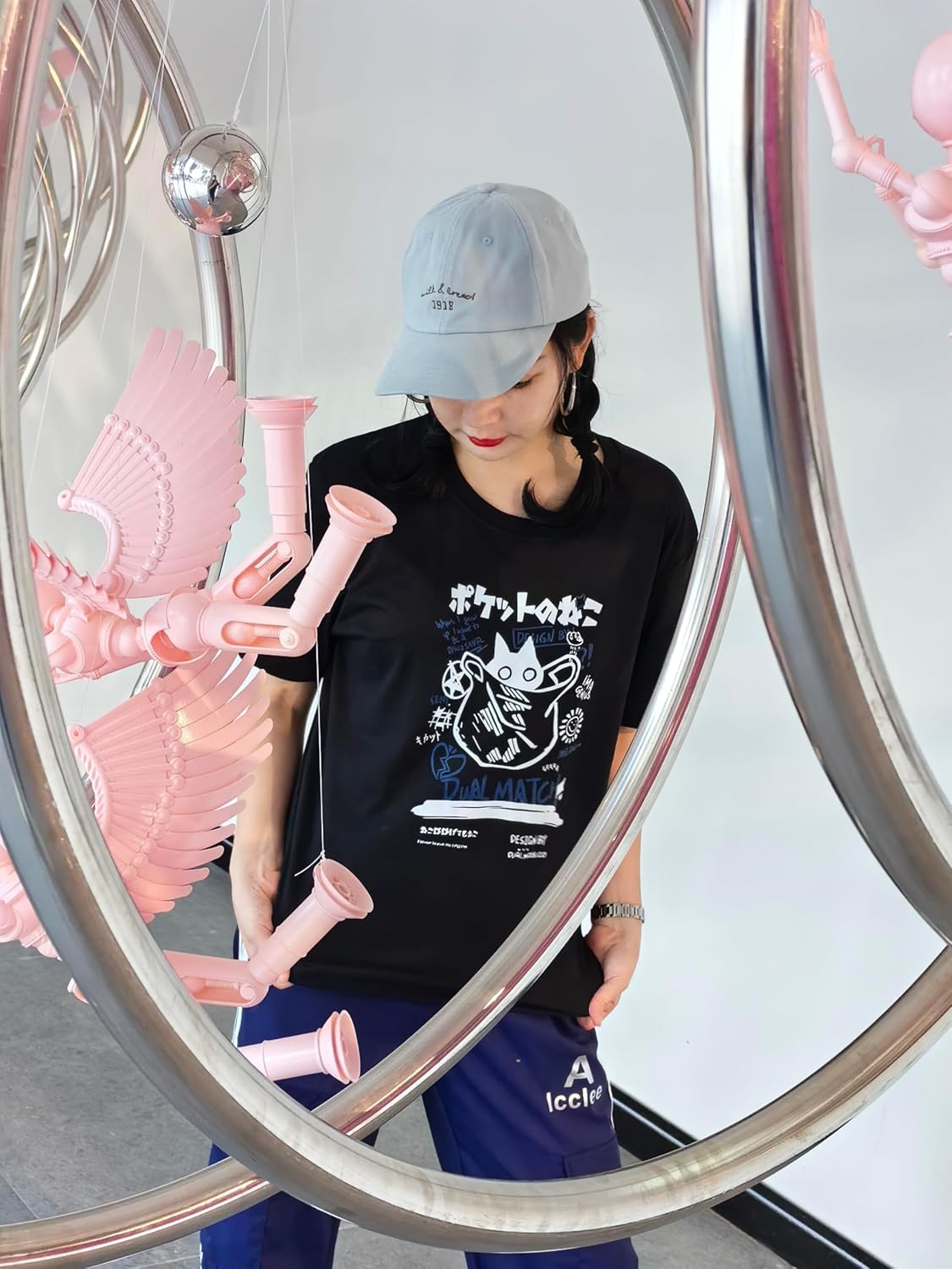 Unisex Cartoon T-Shirts Harajuku Kawaii Cat Letter Printed Short Sleeve Tees Couple Loose Clothes Y2K Tops - Image 3
