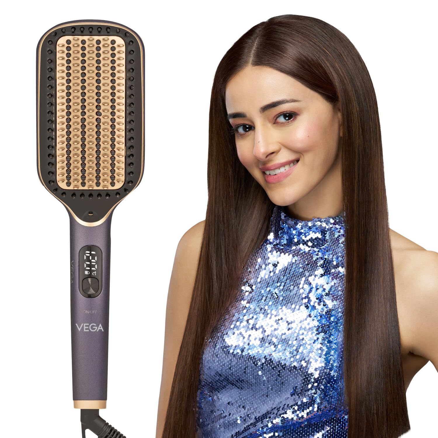 VEGA Hair Straightener Brush (Up to 12 Hrs) – hair straightener under 500