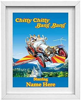 Chitty Chitty Bang Bang poster/picture personalised name or plain T003