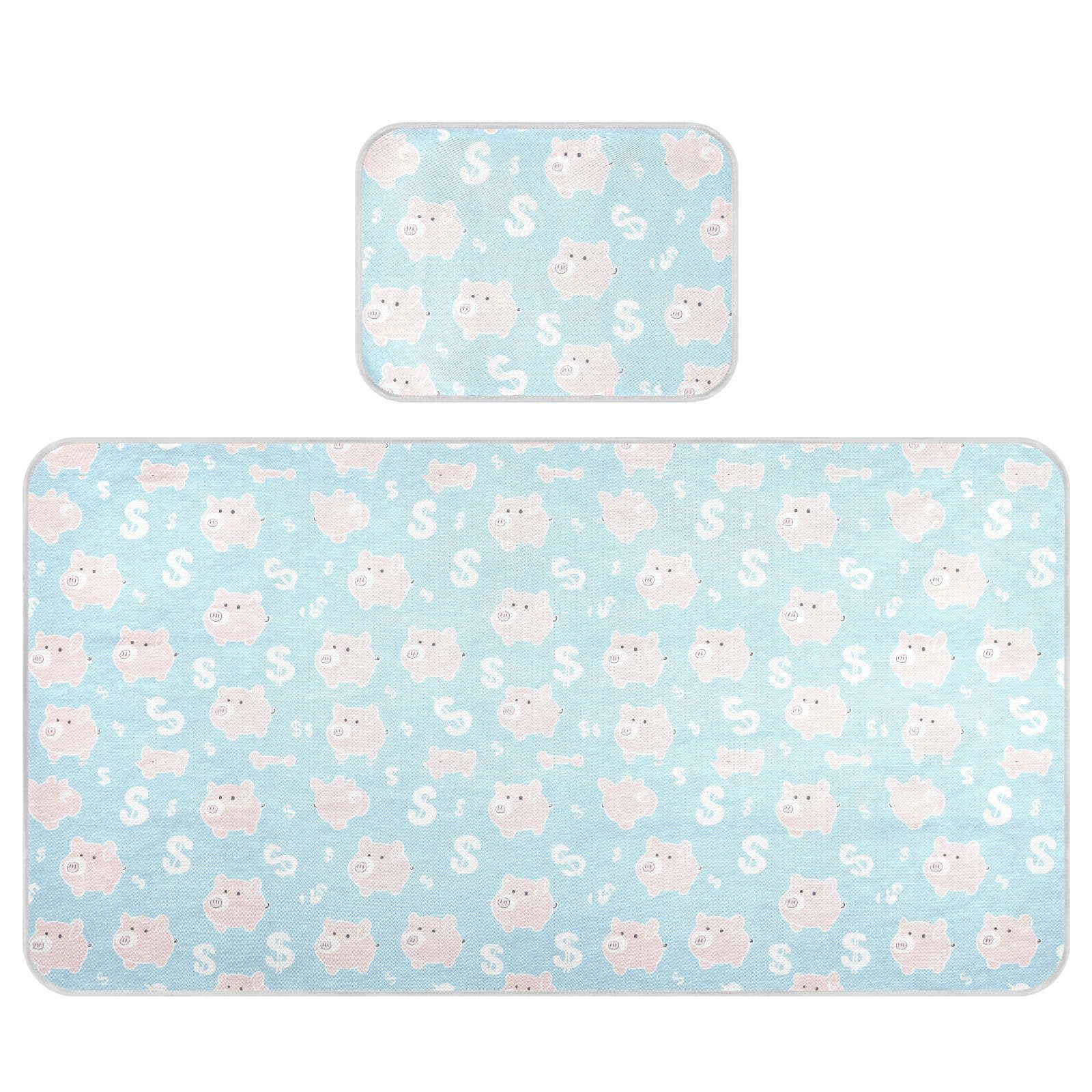 Surmatelas rafraîchissant pour bébé 71,1 x 132,1 cm, coussinets lavables pour bébé et enfant