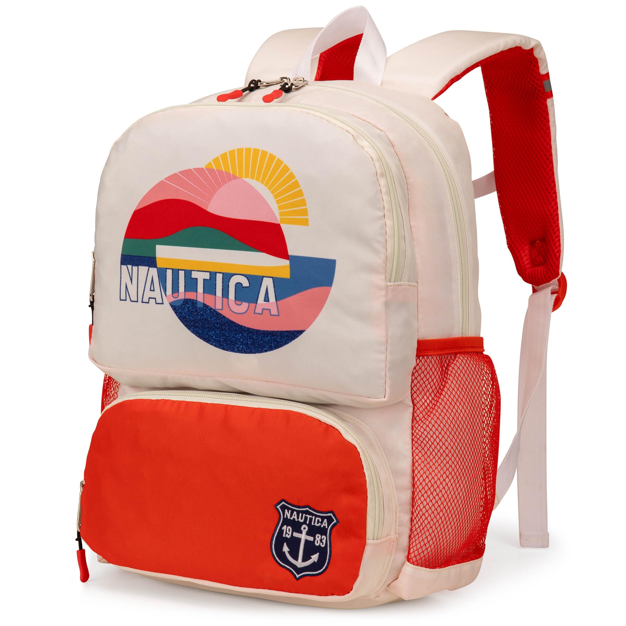 Nautica Kids Backpack for School | Kindergarten Elementary Kids Backpack | 16" Tall | Sunny Day