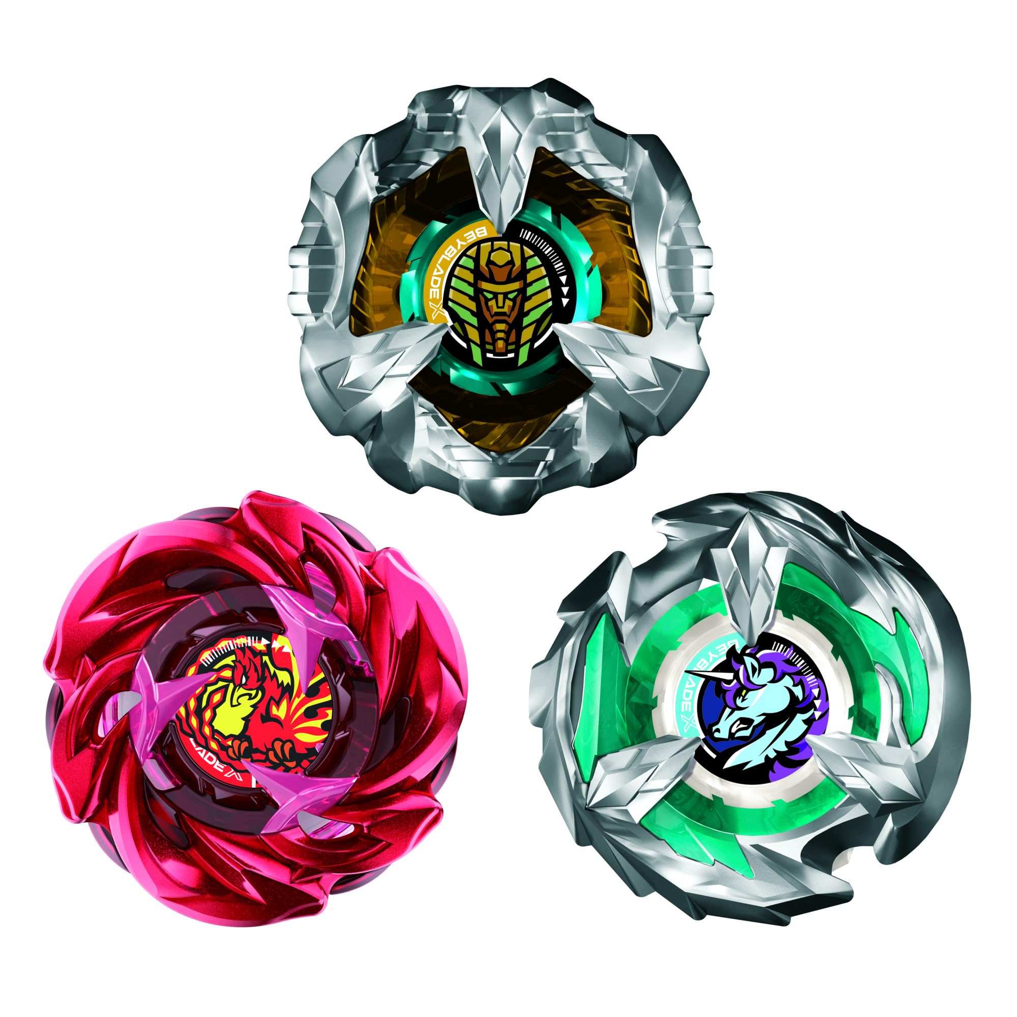Pakiet Beyblade X drużyny Yggdrasil, zawiera 3 bączki Takara Tomy, bączki do gry bitewnej, wiek: od 8 lat