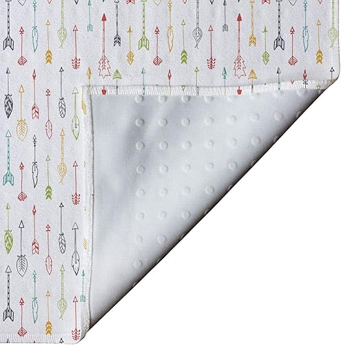 Miniatura 4 de Lunarable Arrows - Toalla para esterilla de yoga, colorido dibujado a mano, divertido arte con flechas de estilo bohemio, patrón vertical,