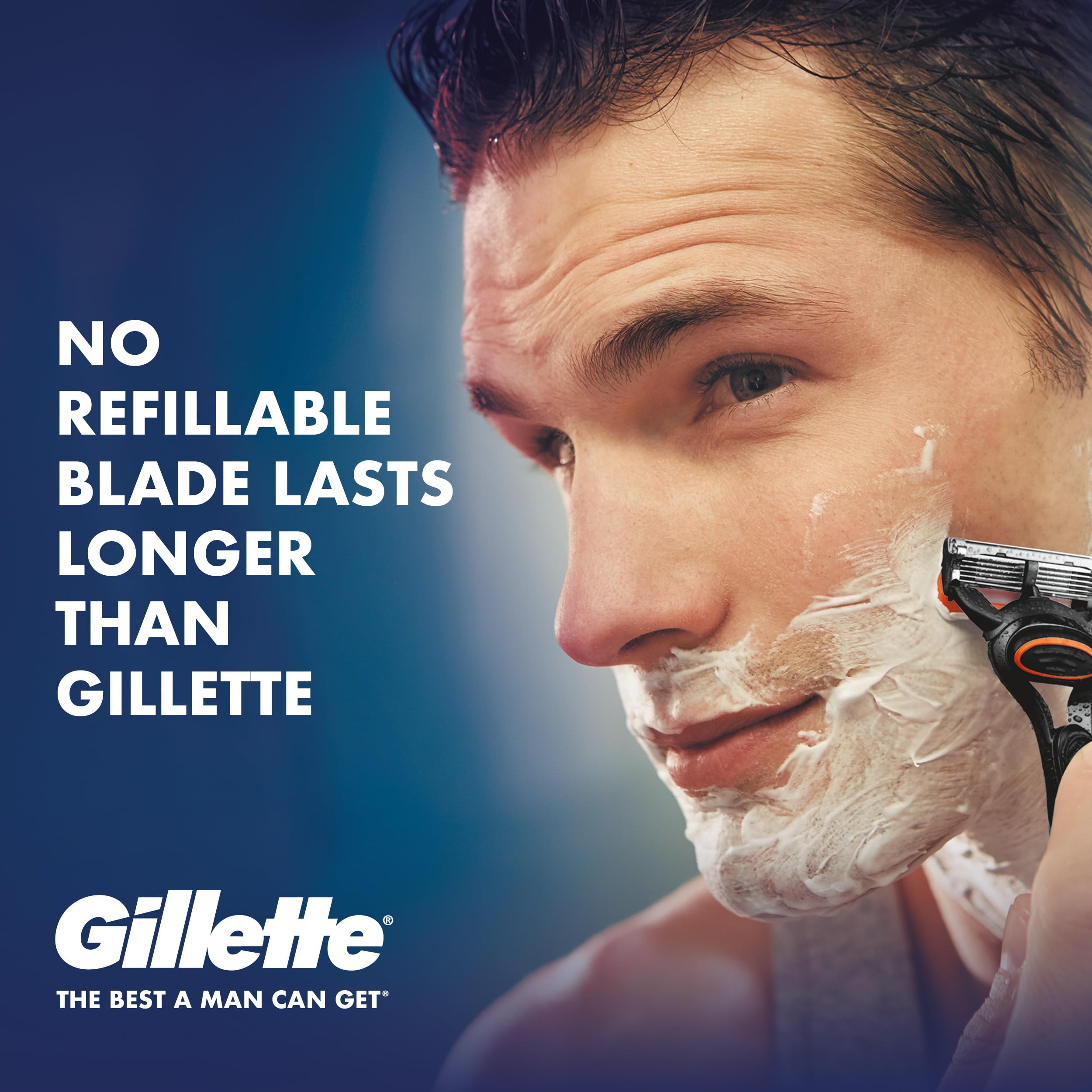Gillette Fusion 5 Lames de Rasoir Homme, Pack de 12 Lames de Recharges, Ancienne Version