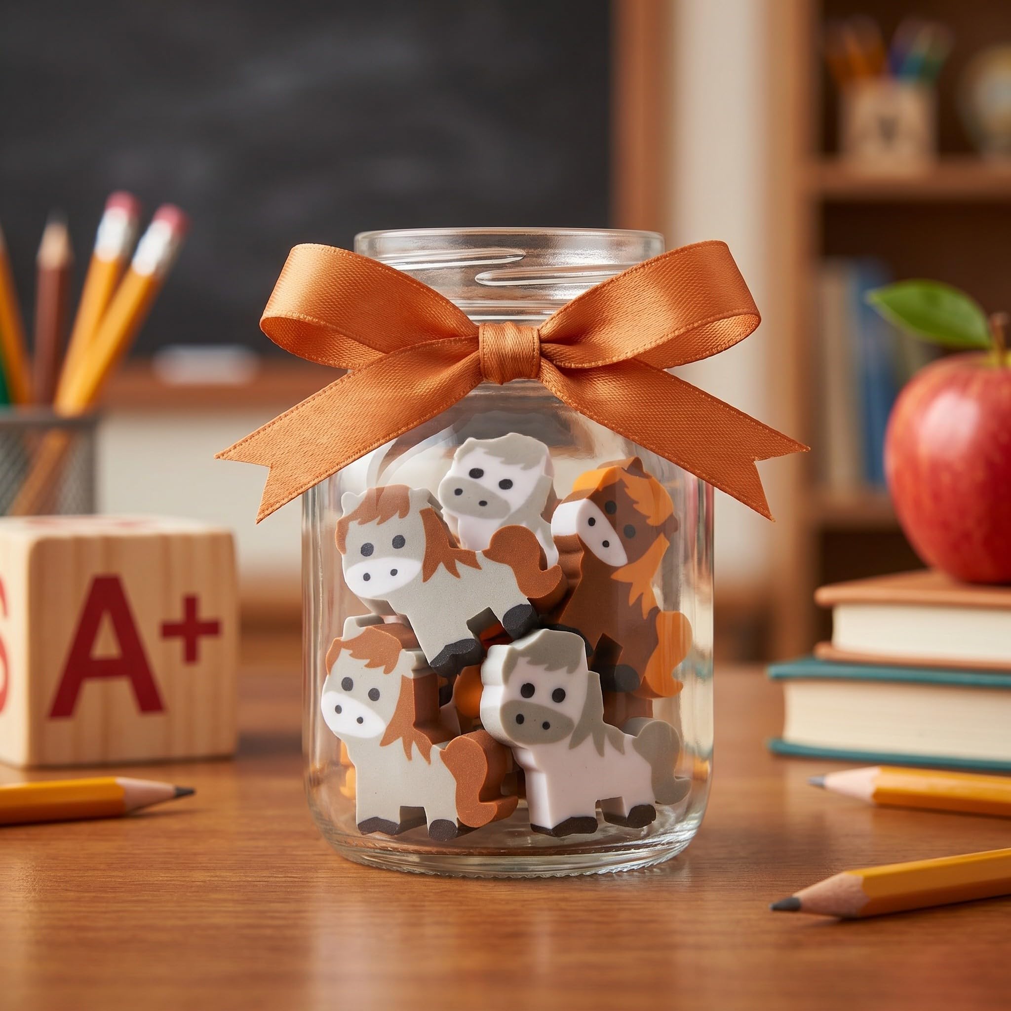 Zerodeko 150 gommes Kawaii en Forme de Cheval : Mini gommes Mignonnes sur Le thème des Animaux – Jouets de récompense pour Les activités Scolaires – Petits Cadeaux pour Les Pochettes Surprises –