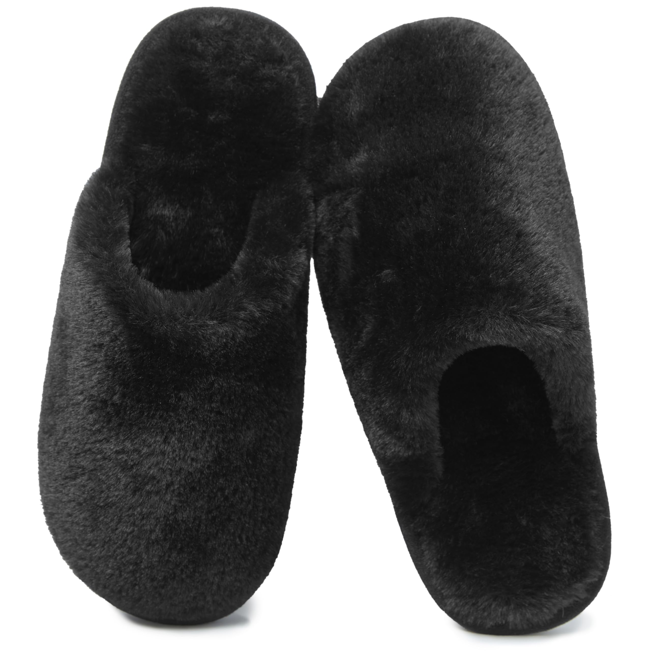 Pantofole Donna Uomo Invernali Ciabatte Pelose Peluche Calde with Memory Foam Imbottite Casa Antiscivolo Mocassino Scarpe Morbide Comode Unisex Eleganti