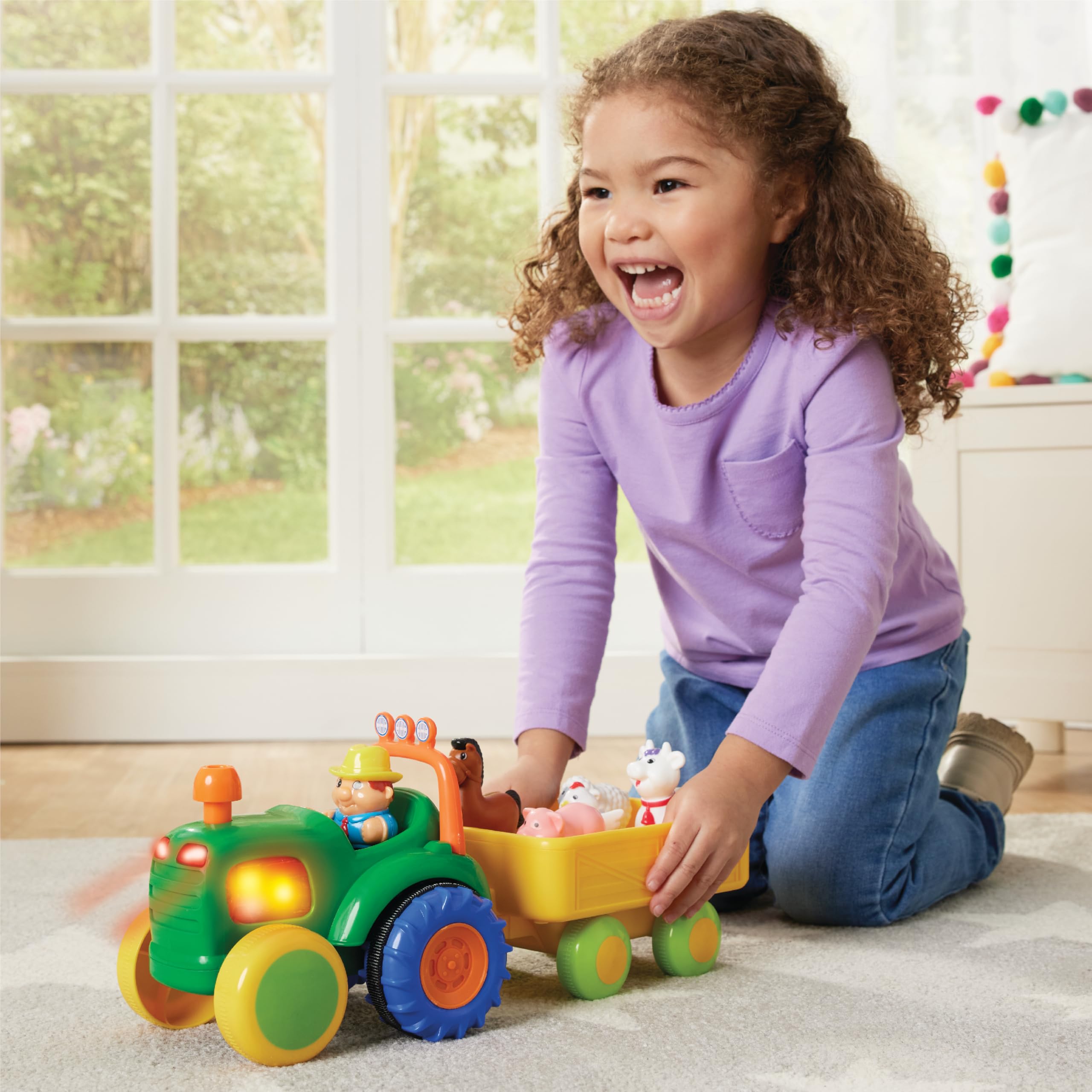 Amazon.com: Kidoozie Farmer & Friends Tractor – Farm Playset with