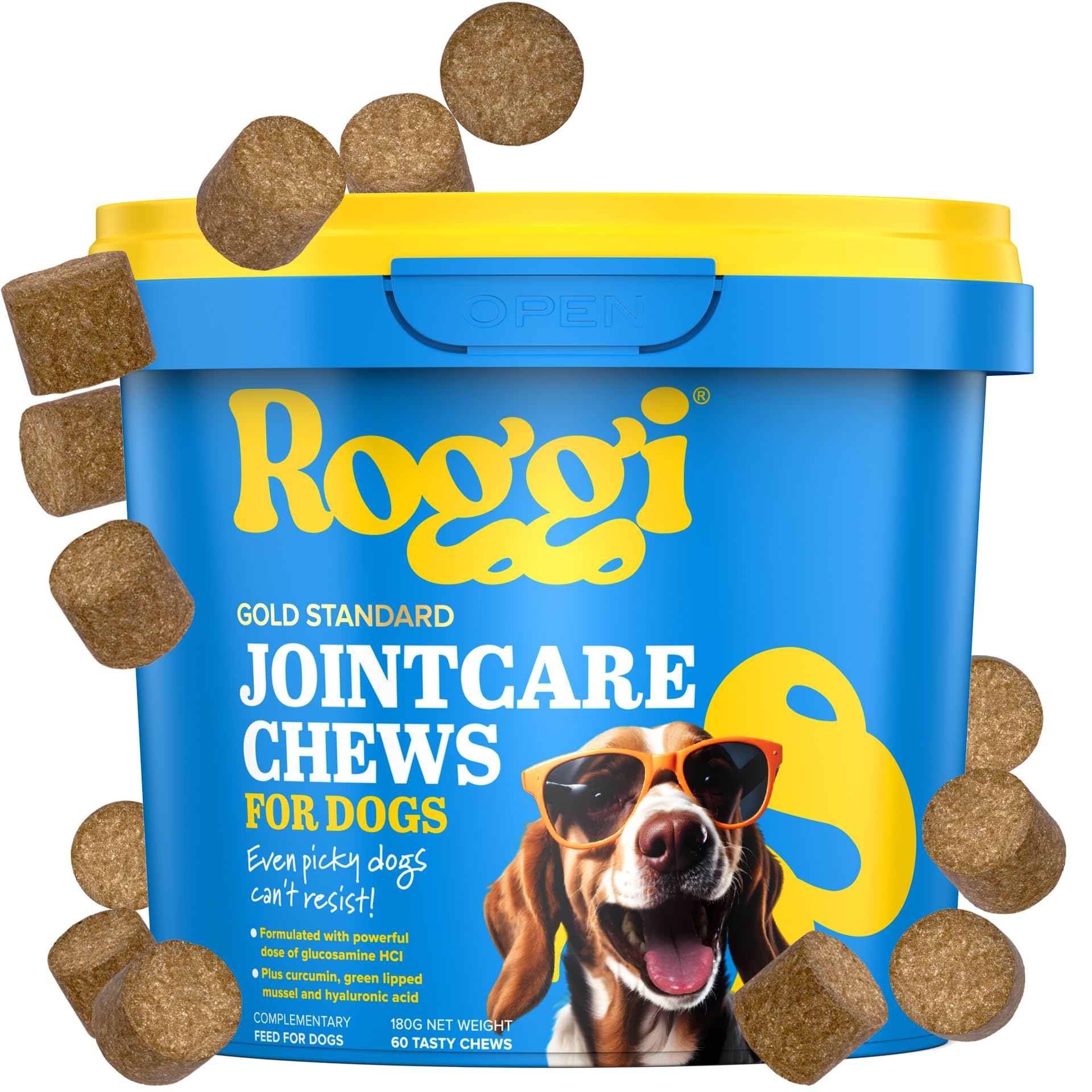 ROGGI Joint Care Chews for Dogs Joint Supplements for Dogs Glucosamine for Dogs Dog Joint Supplements For Senior Dogs